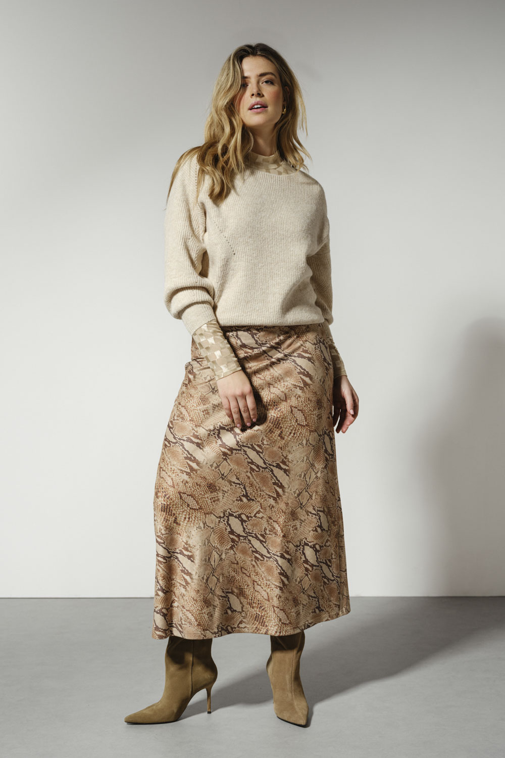 Skirt Beige Snake