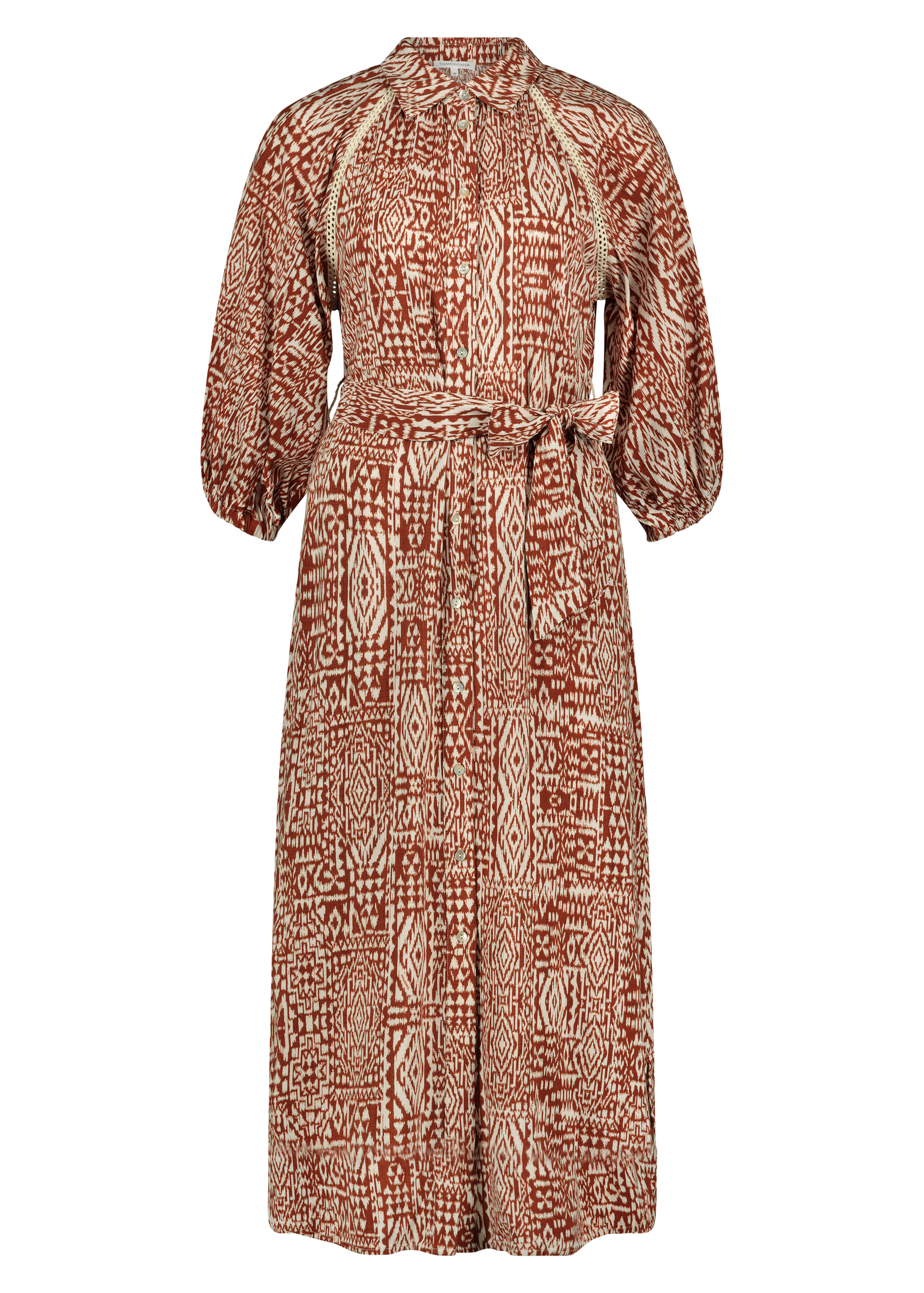 Dress Tonal Ikat Print