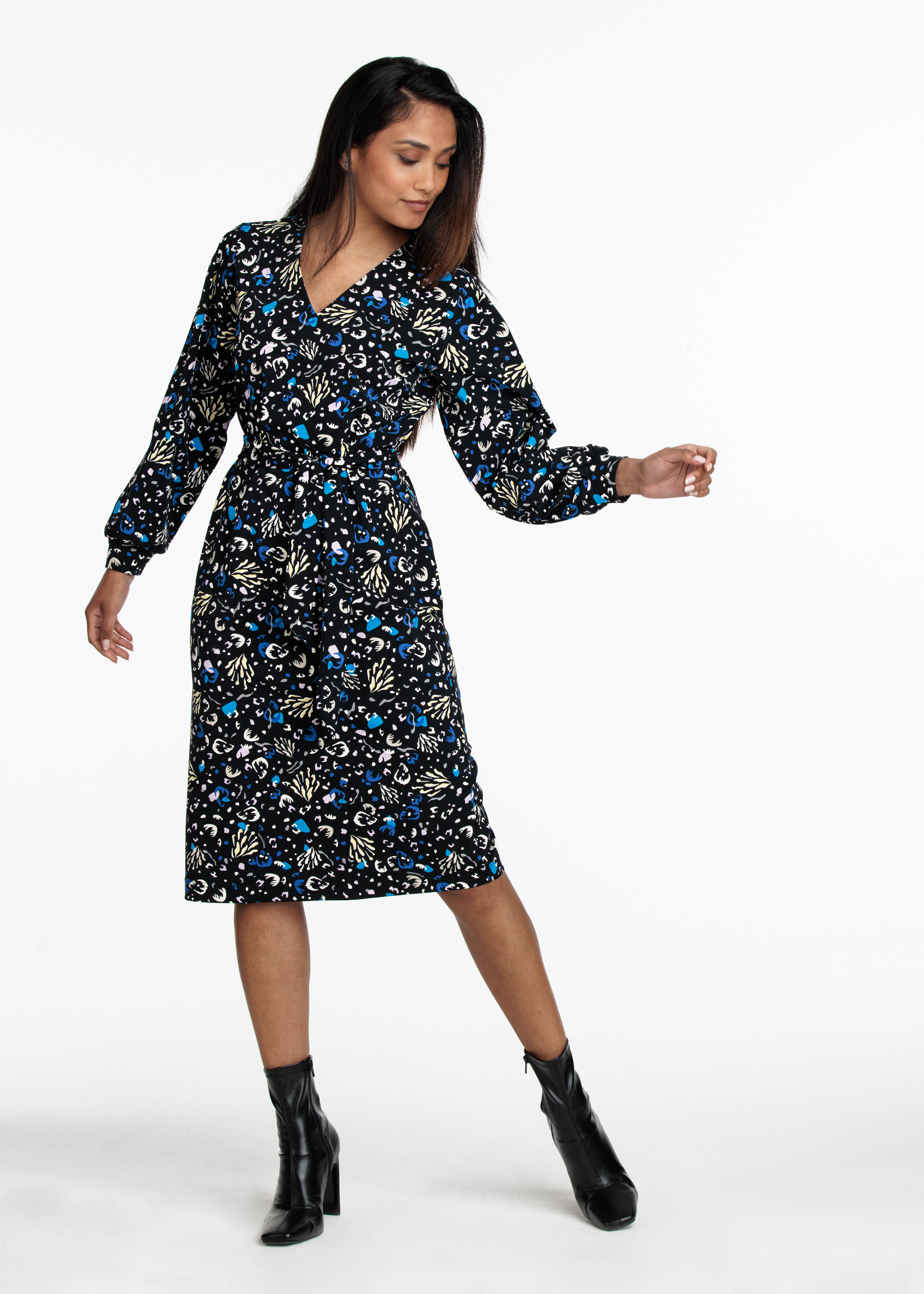 Dress Travel Abstract Flower Print