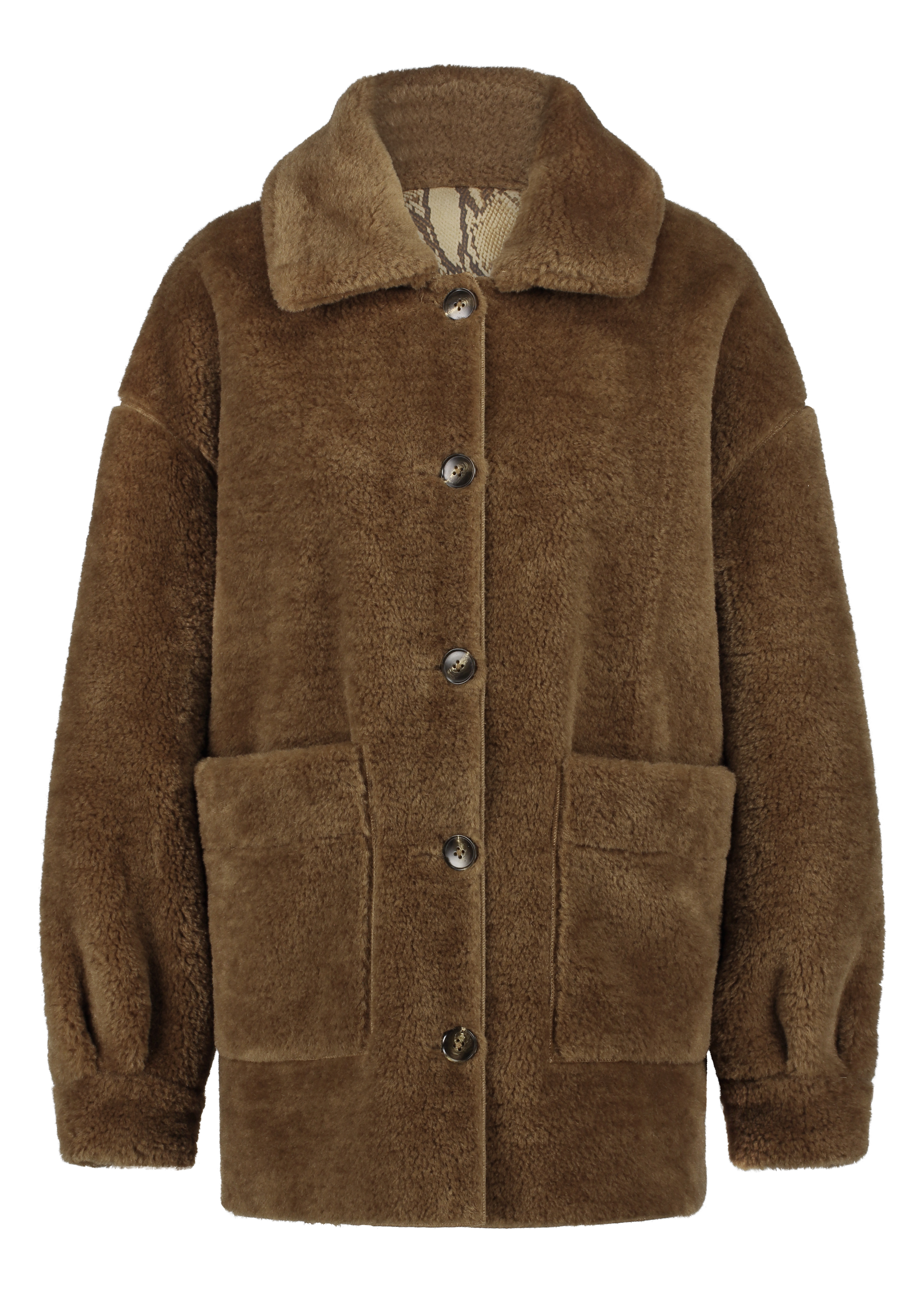 Coat Bonded Suedine Snake