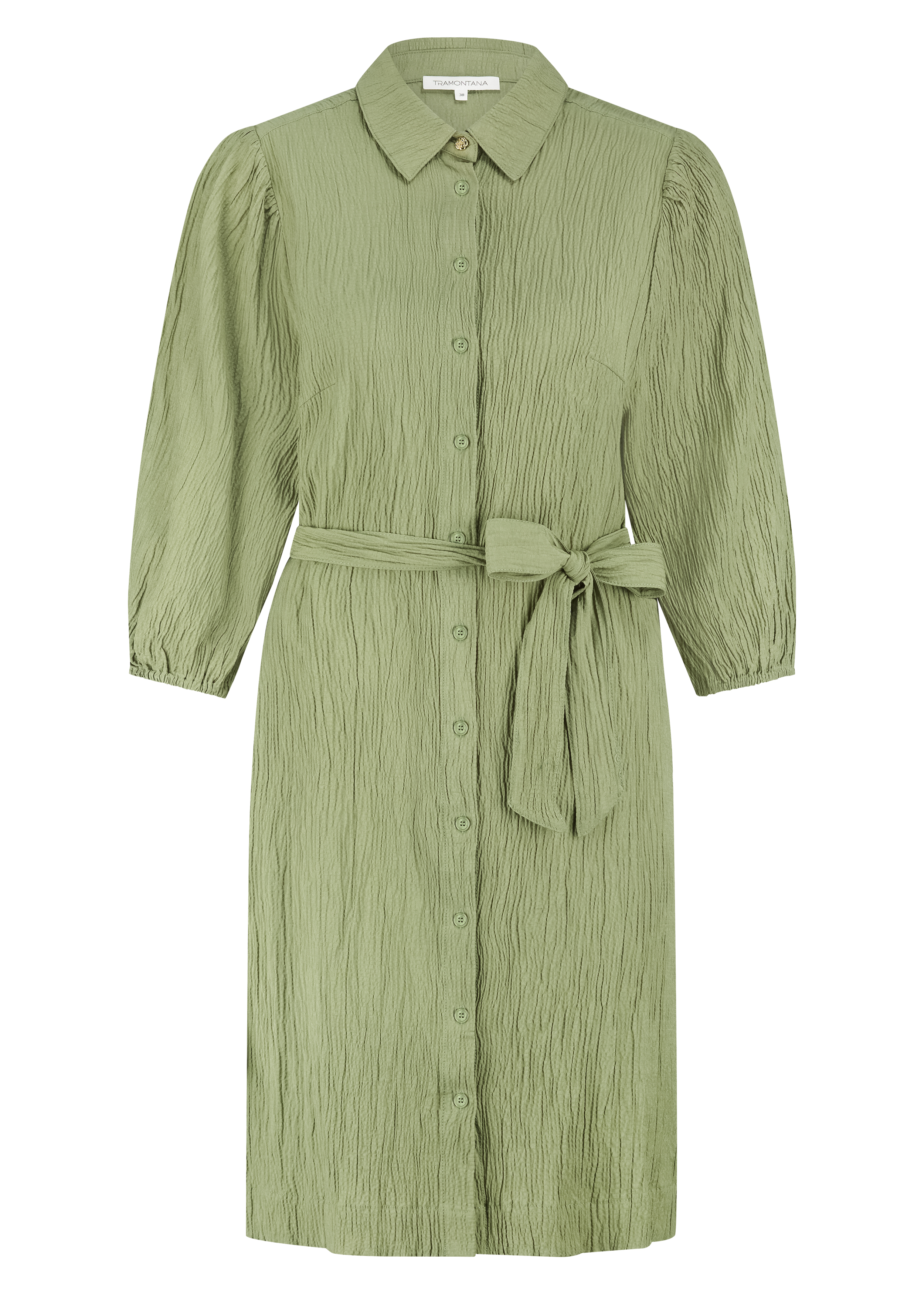 Creased Belted Dress