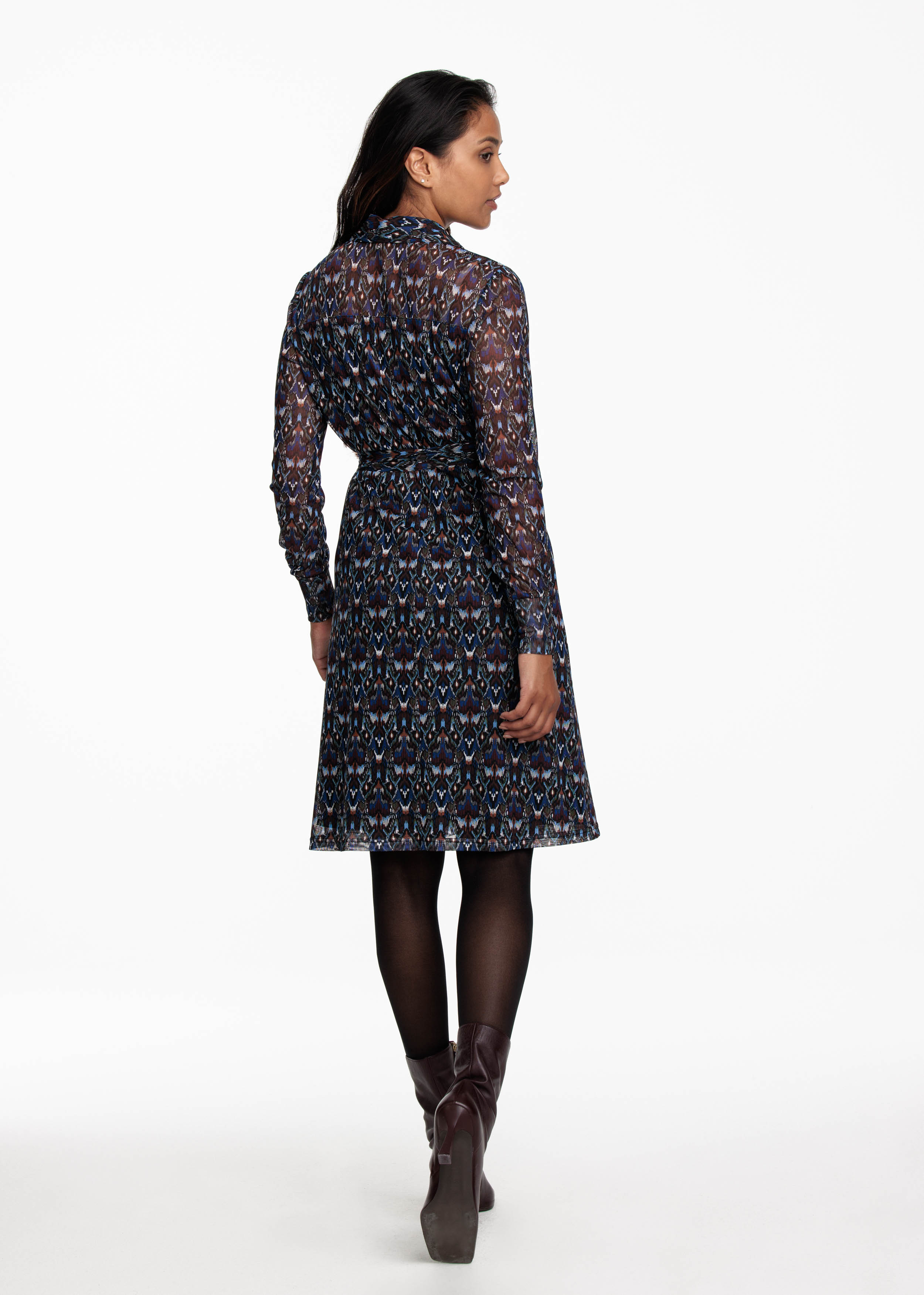 Dress Mesh Winter Ikat