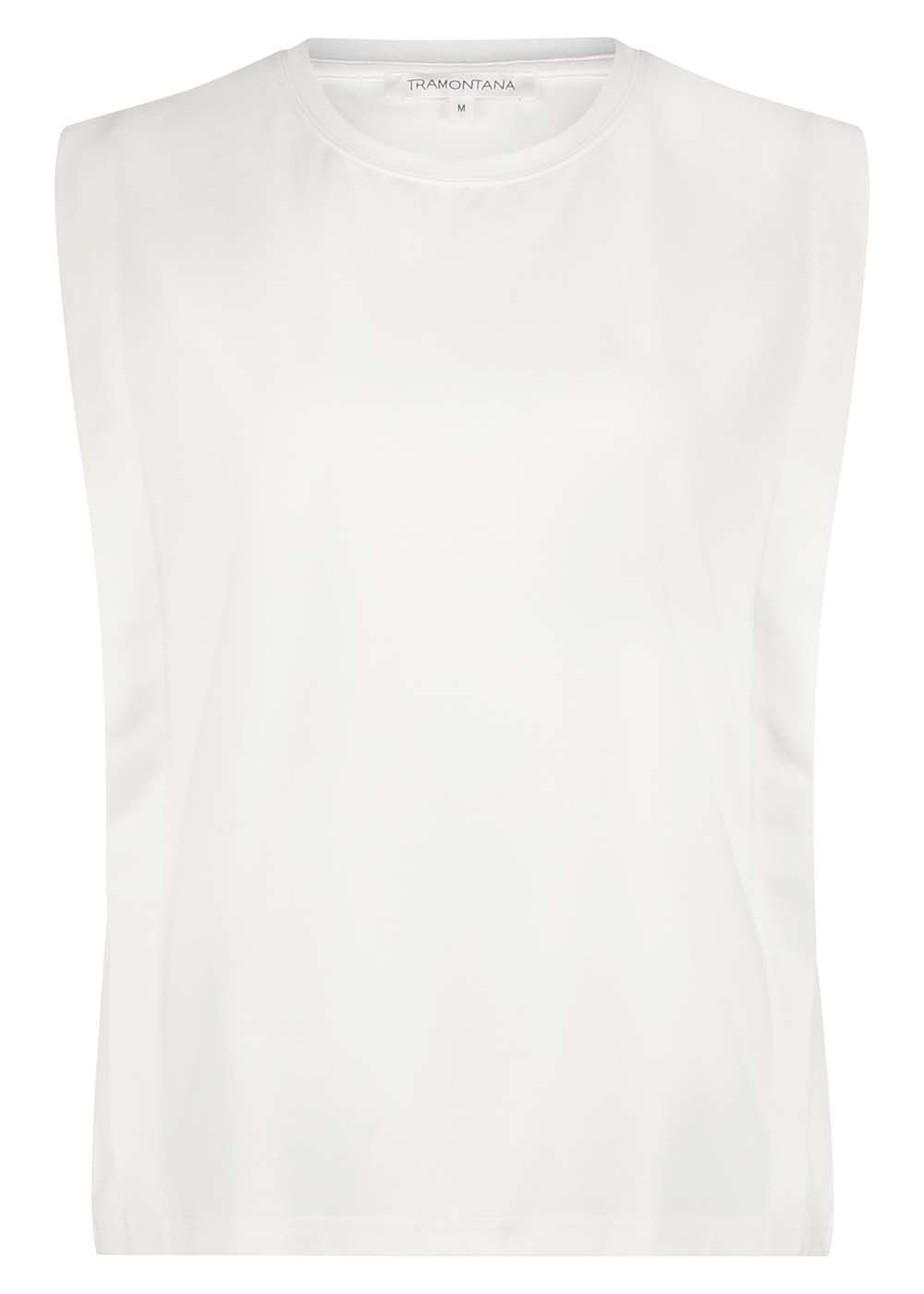 Folded Shoulder-Detailed T-Shirt