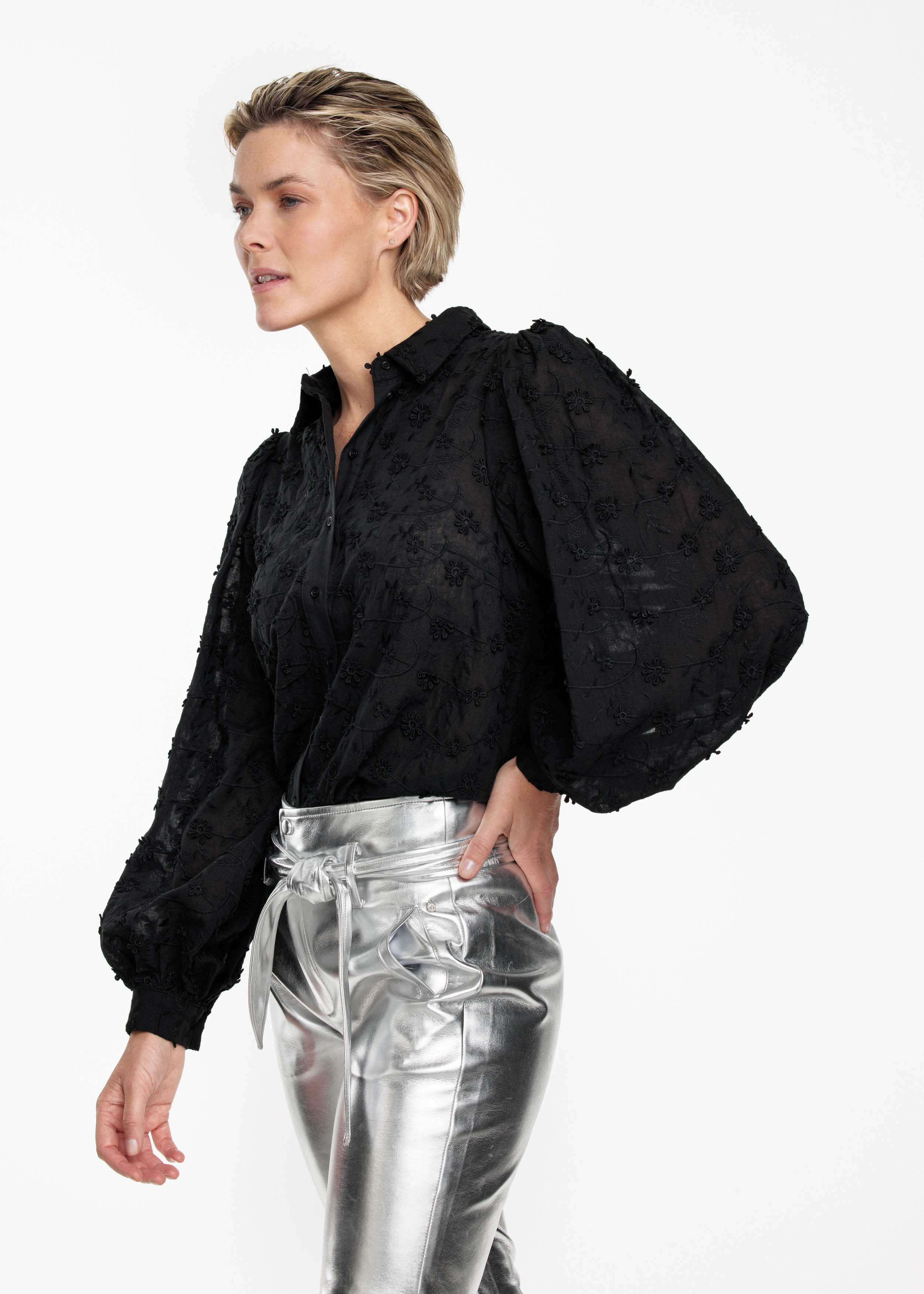 Trousers PU Silver Trousers PU Silver