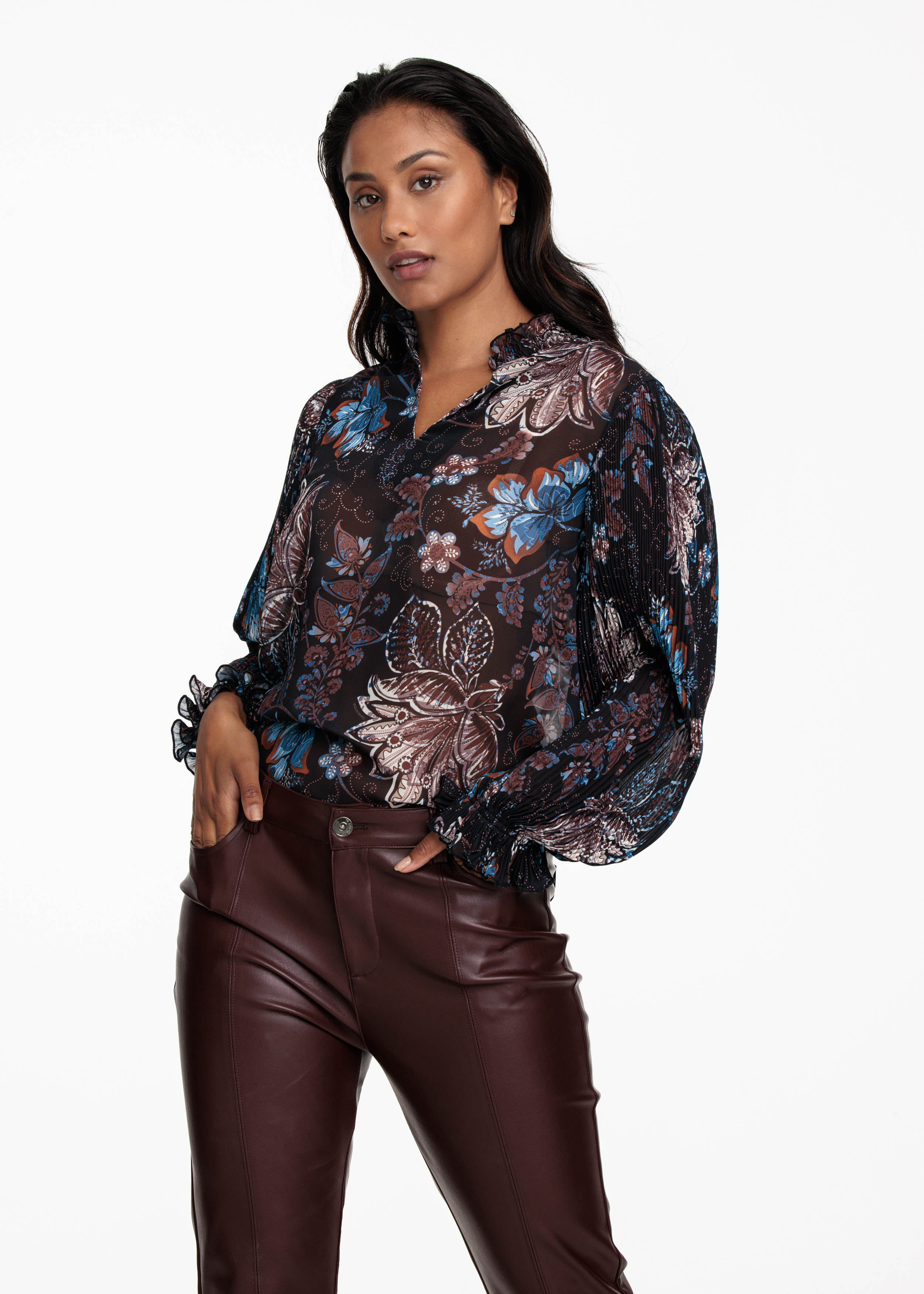 Top Elegant Flower Print