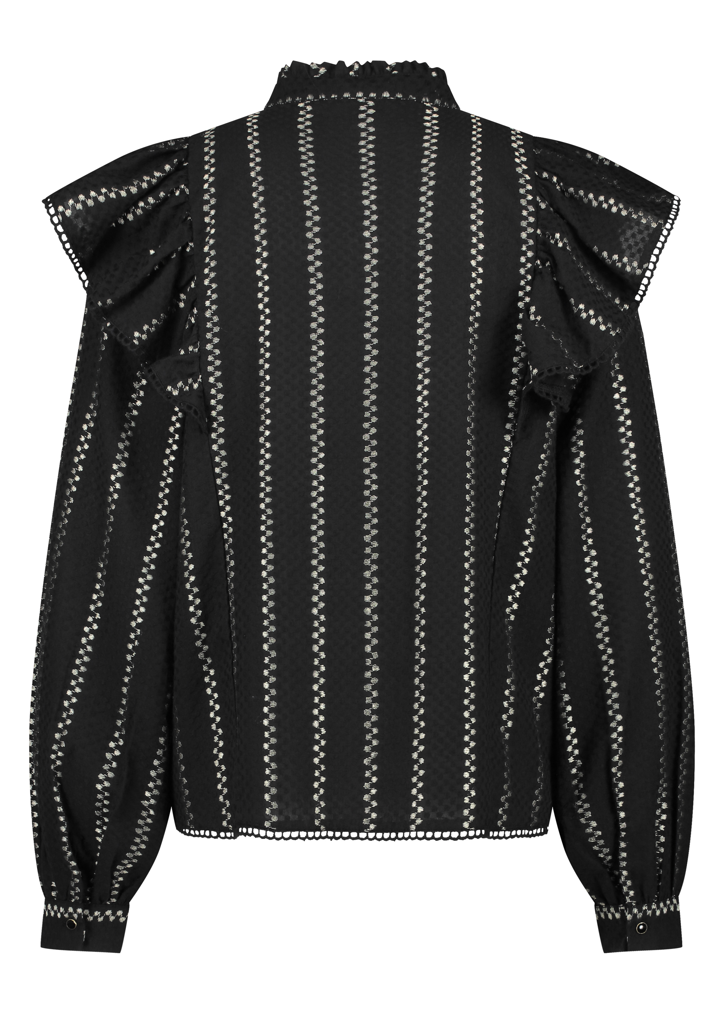 Blouse Dobby Ruffle