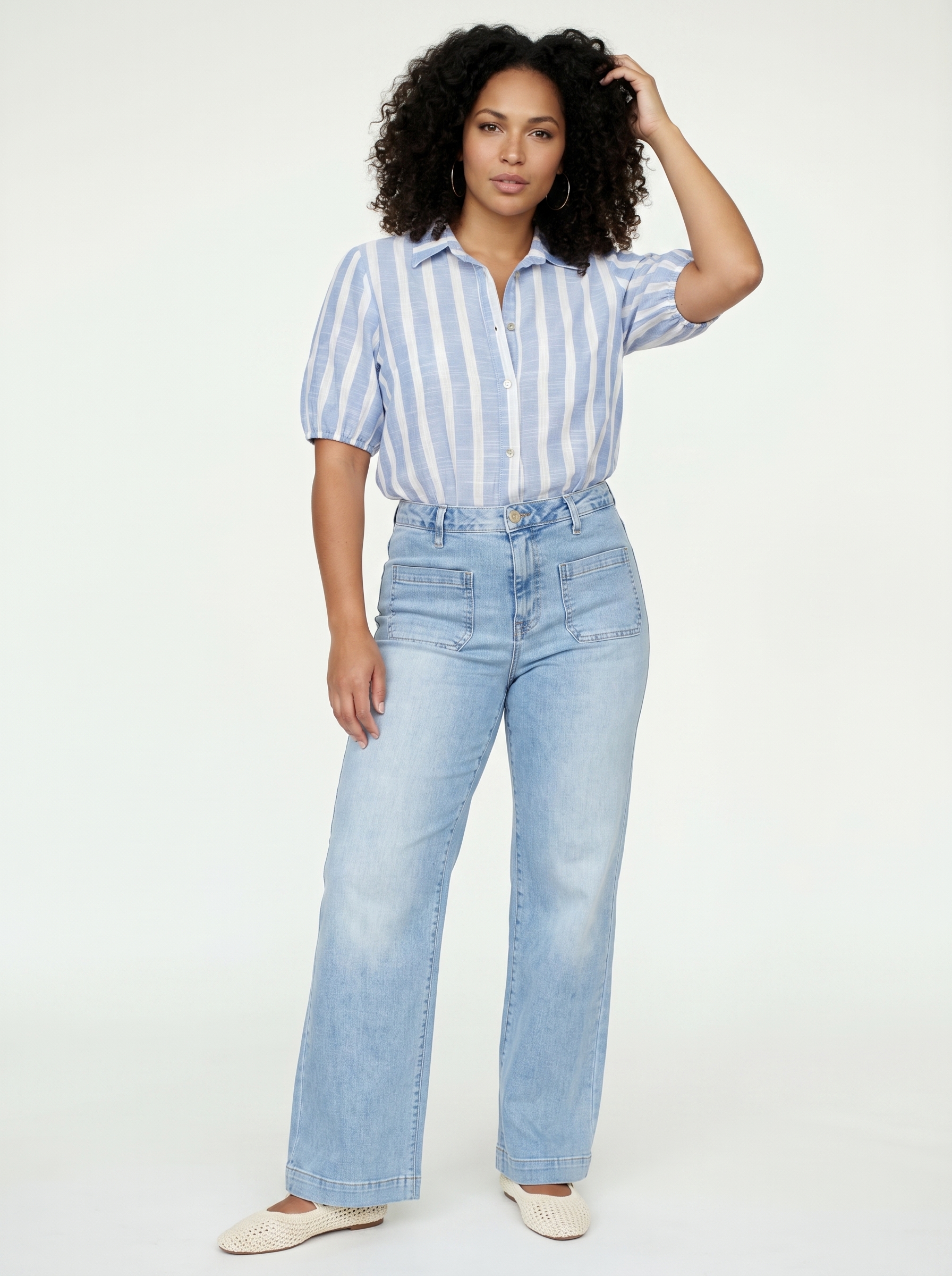 Striped Blouse Lurex