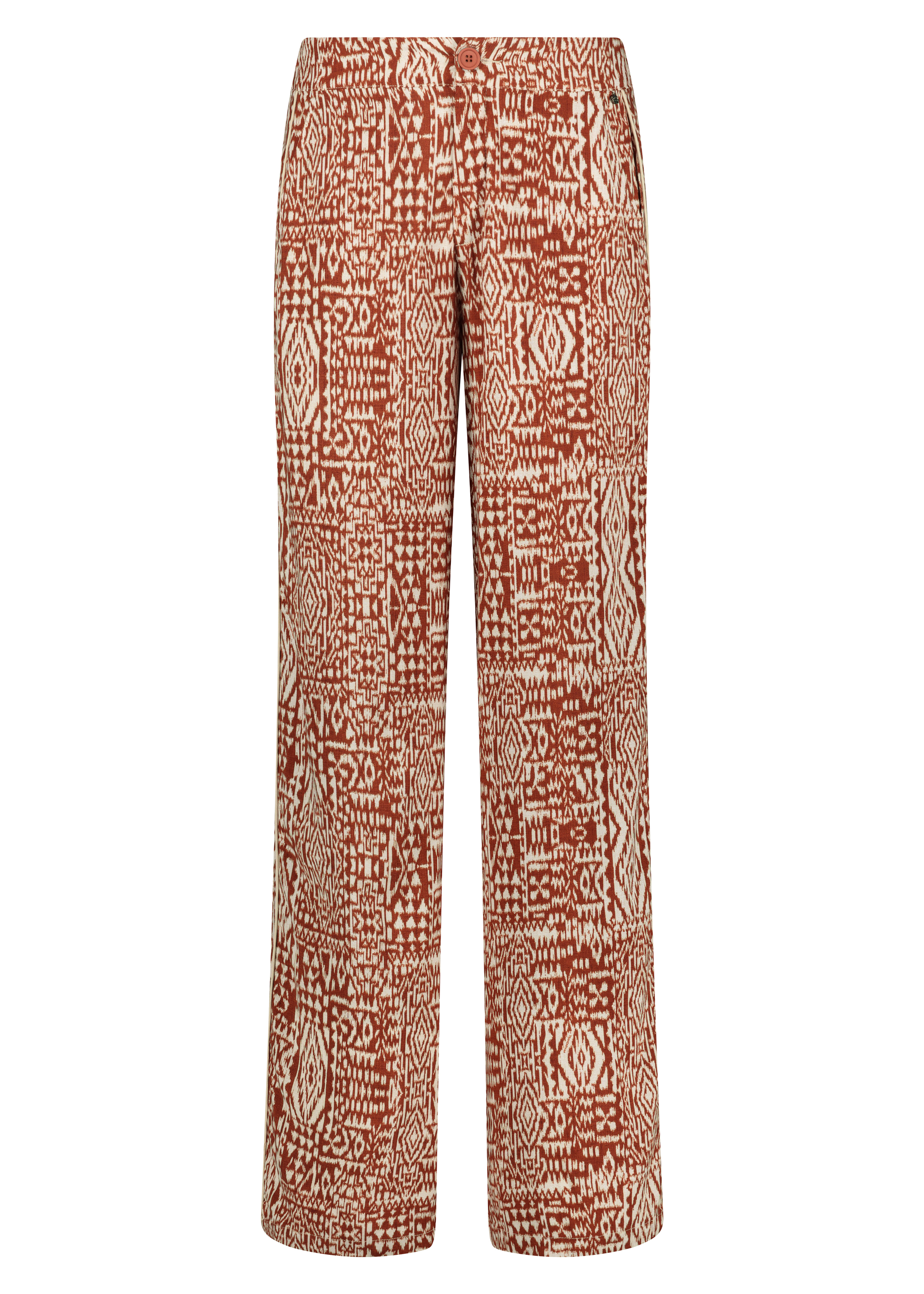 Trousers Tonal Ikat Print