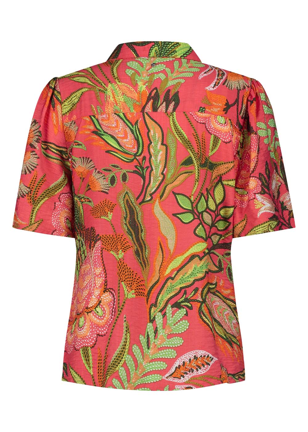 Blouse Blooming Floral Stitch