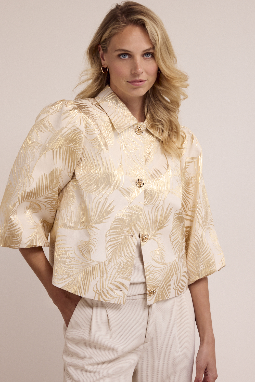 Palm Jacquard Jacket