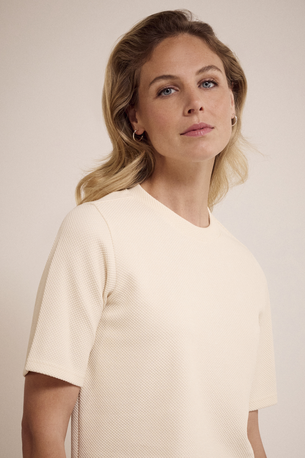 Structured Short-Sleeve Top