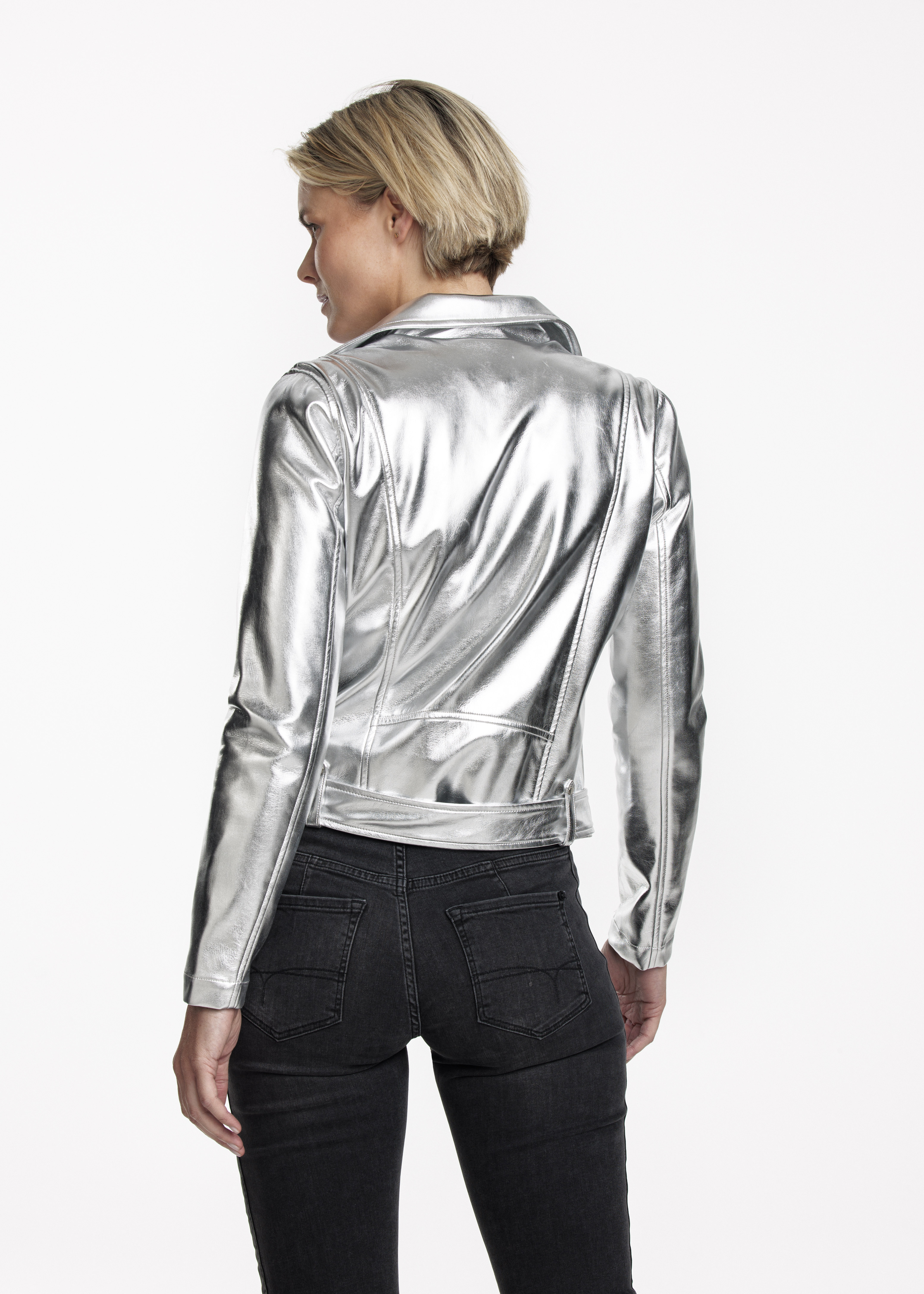 Jacket PU Silver