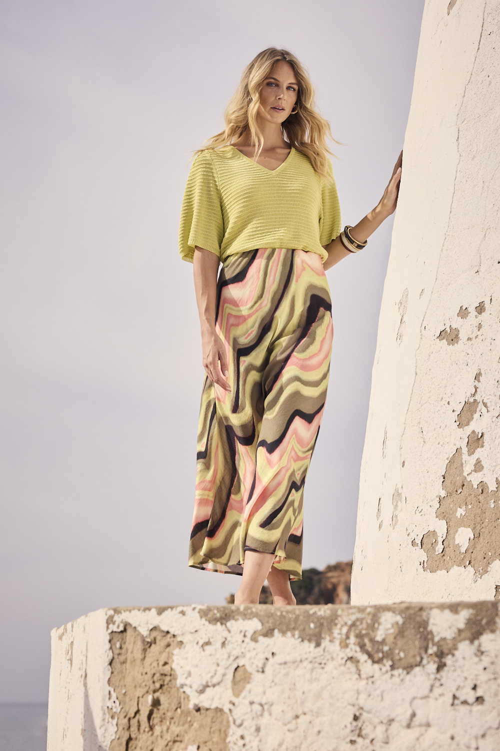 Maxi Skirt Sunset Desert