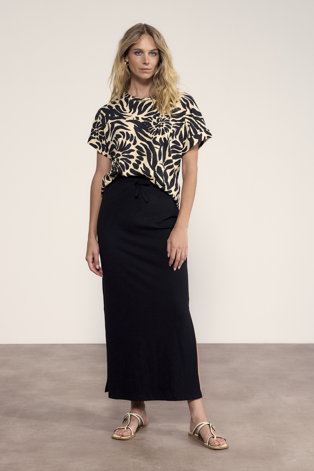 Maxi Skirt Cotton Slub