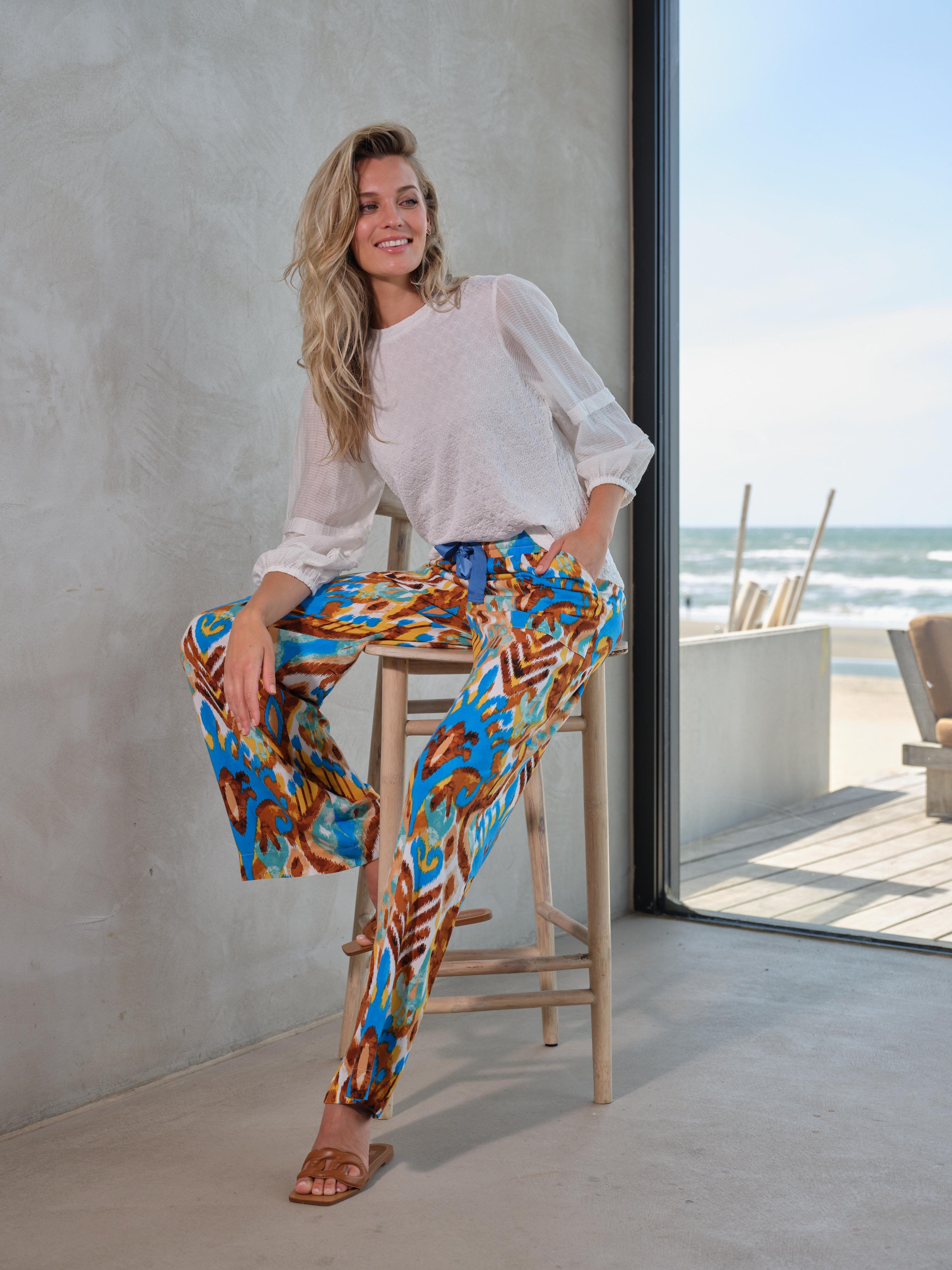 Trousers Spring Ikat