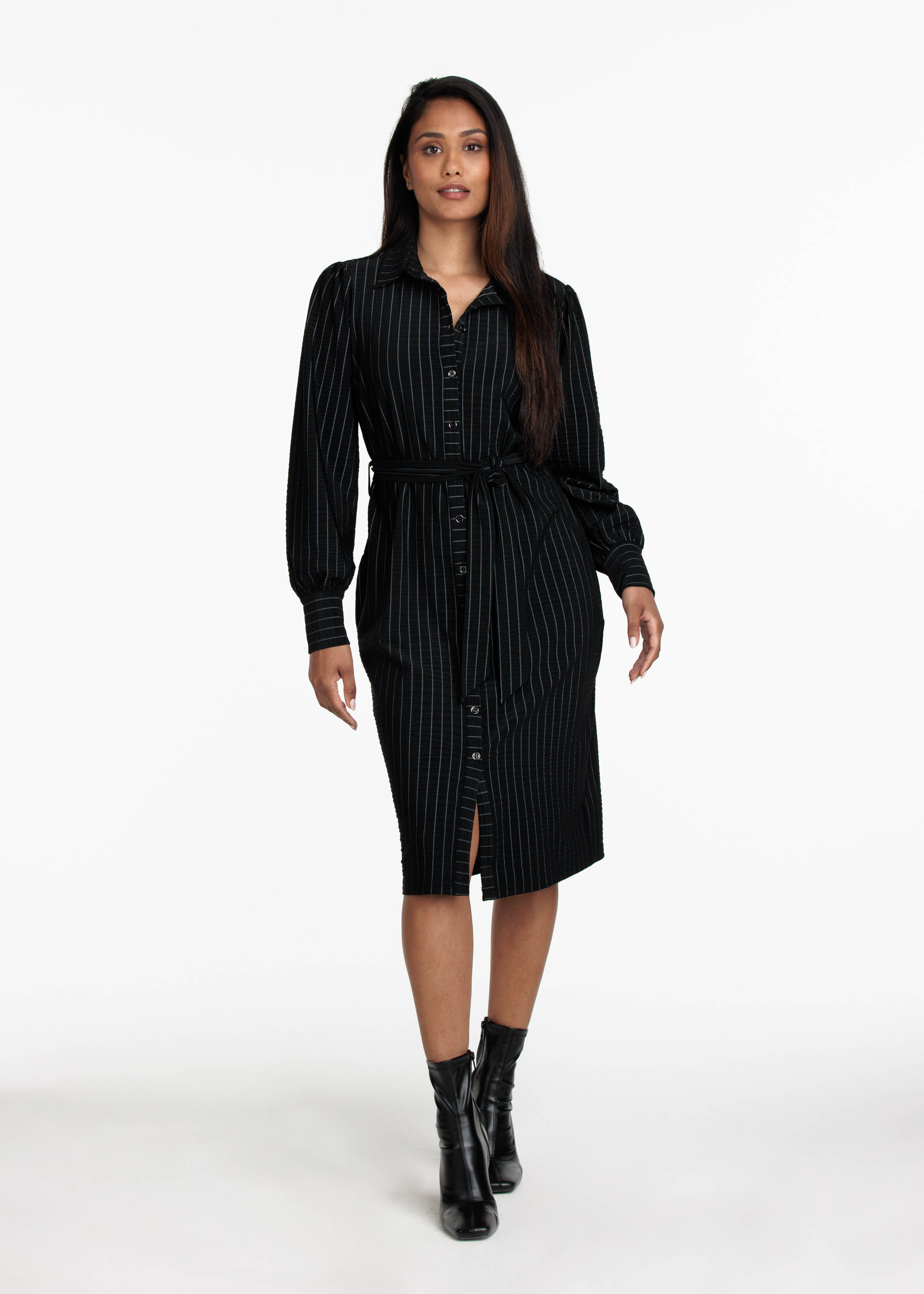 Dress Travel Structured Pin Stripe