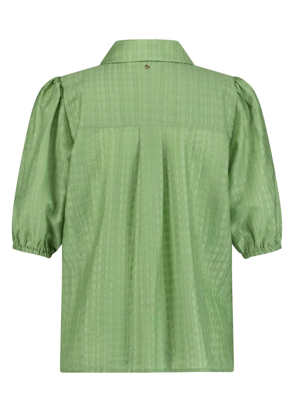Short Puff-Sleeve Blouse