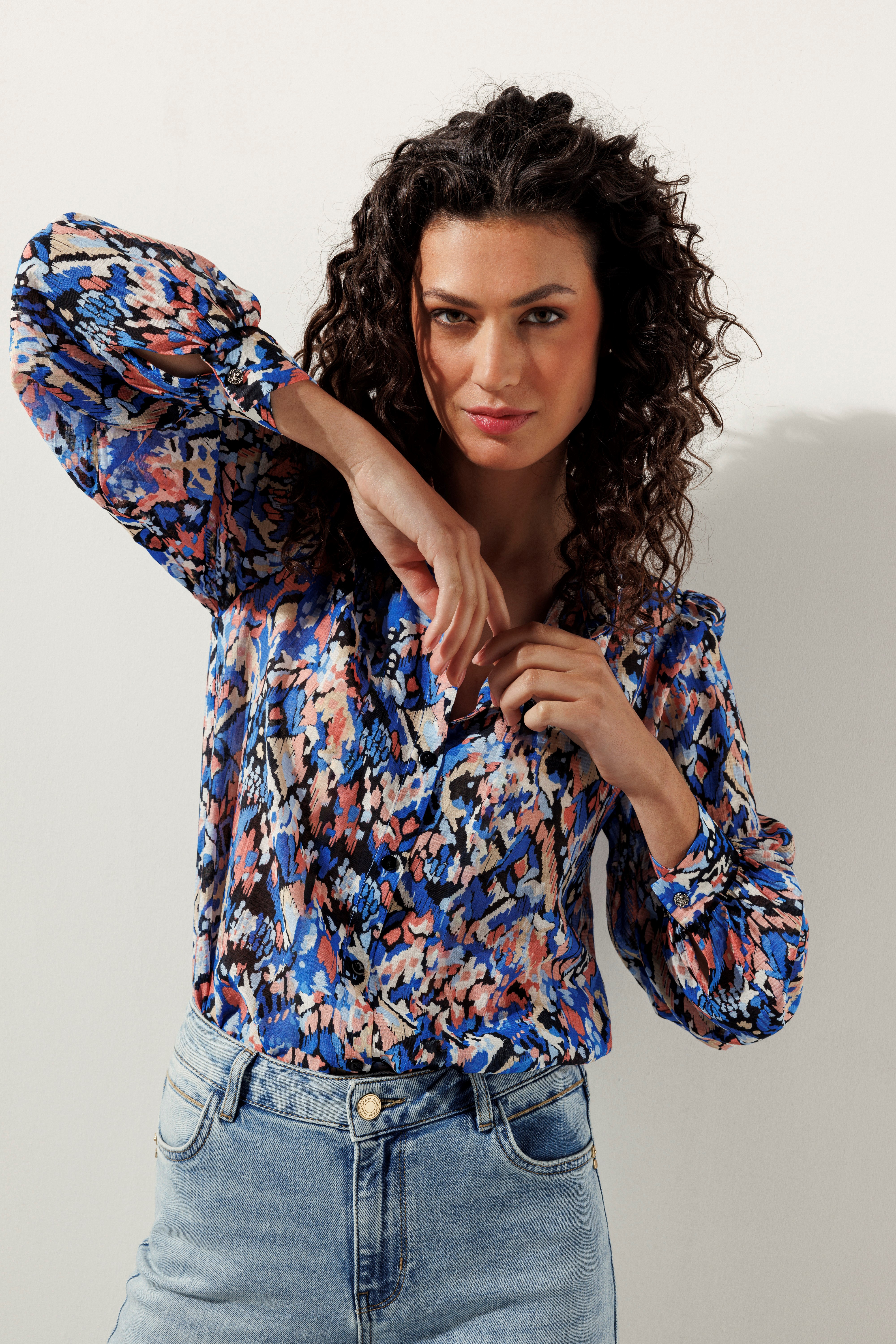 Blouse Multi Colour Motion