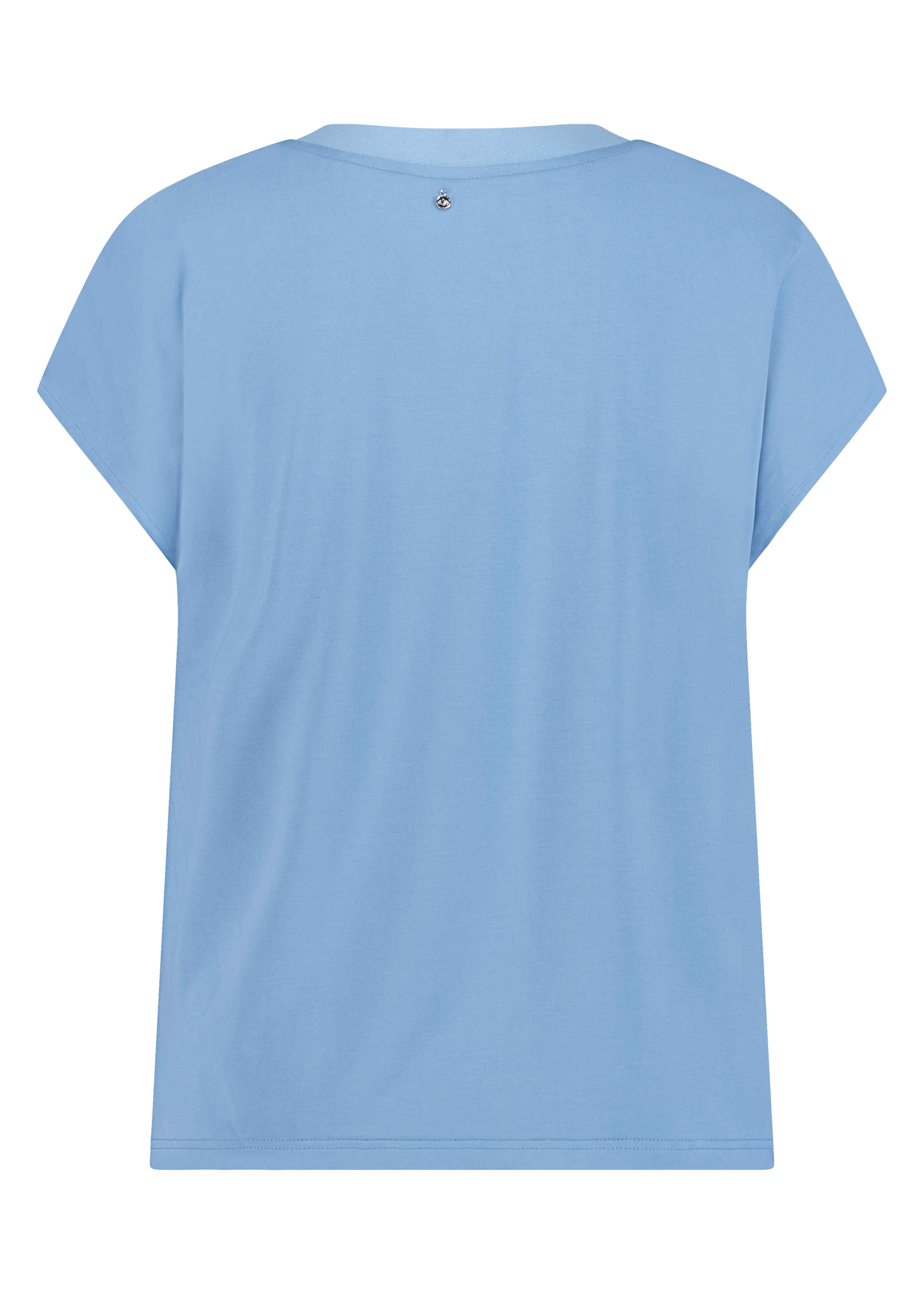 Eyelet-Detailed Fabric Mix Top