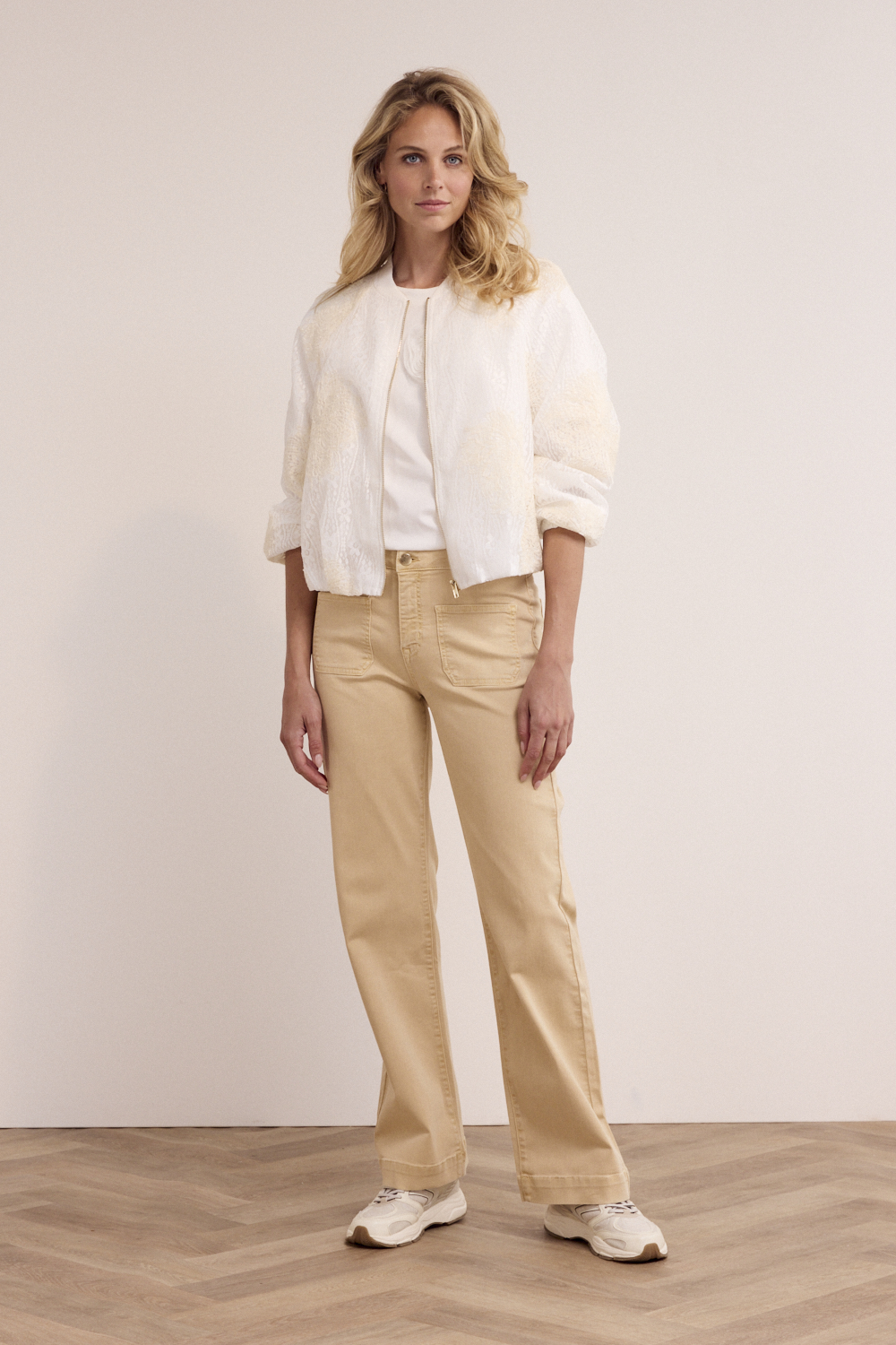 Straight-Leg Denim Trousers