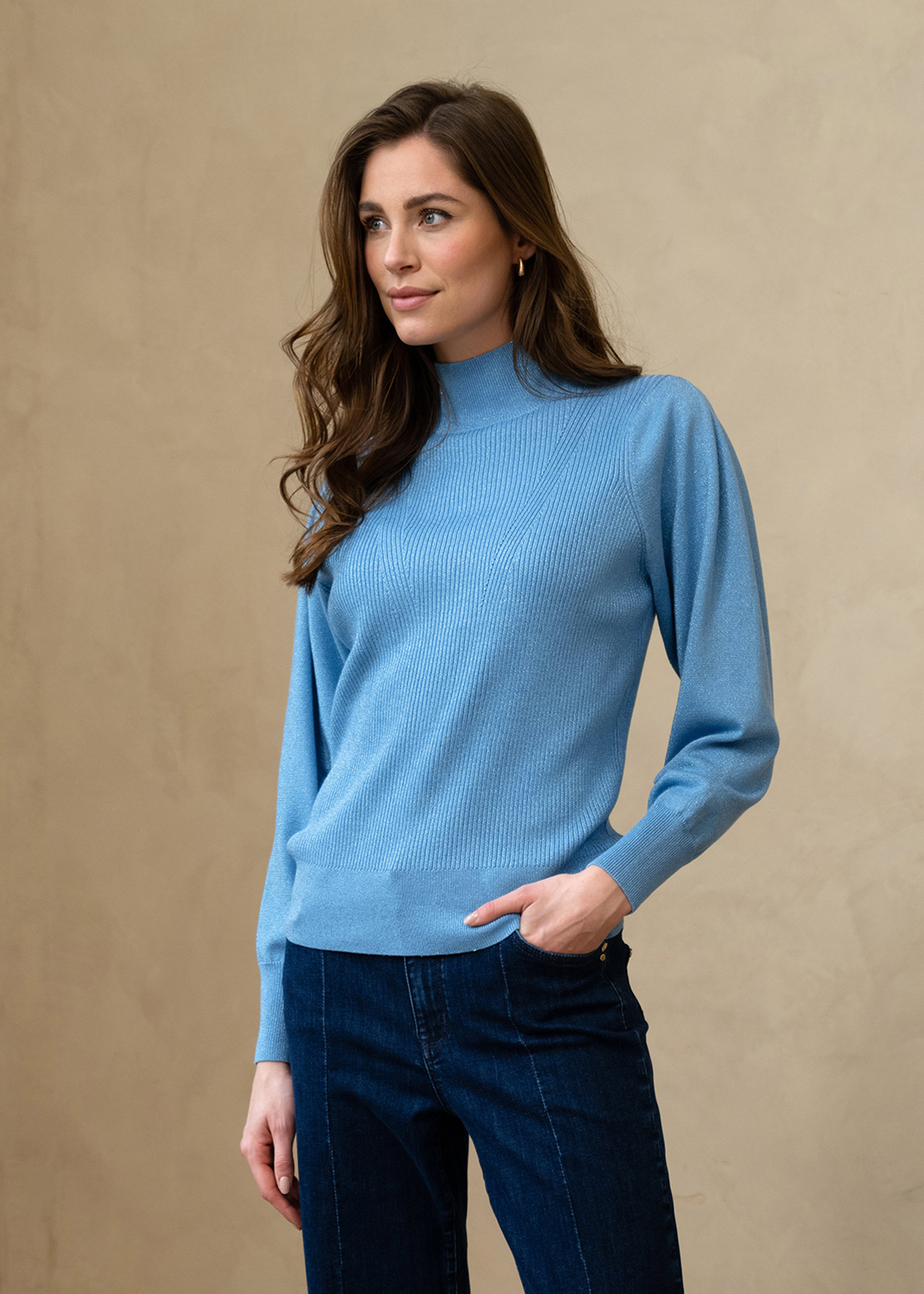 Jumper Lurex High Collar