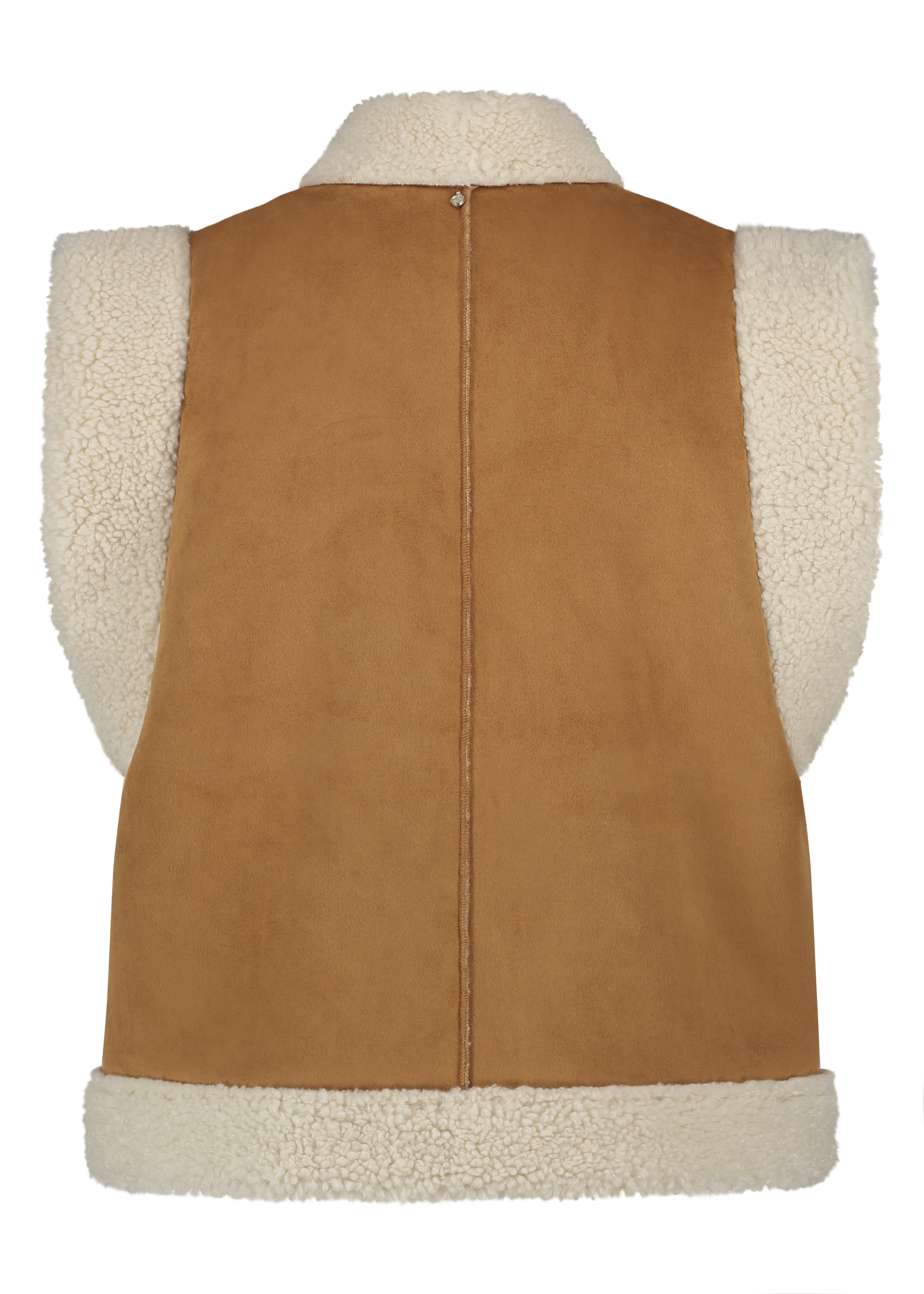 Gilet Bonded Suedine Teddy
