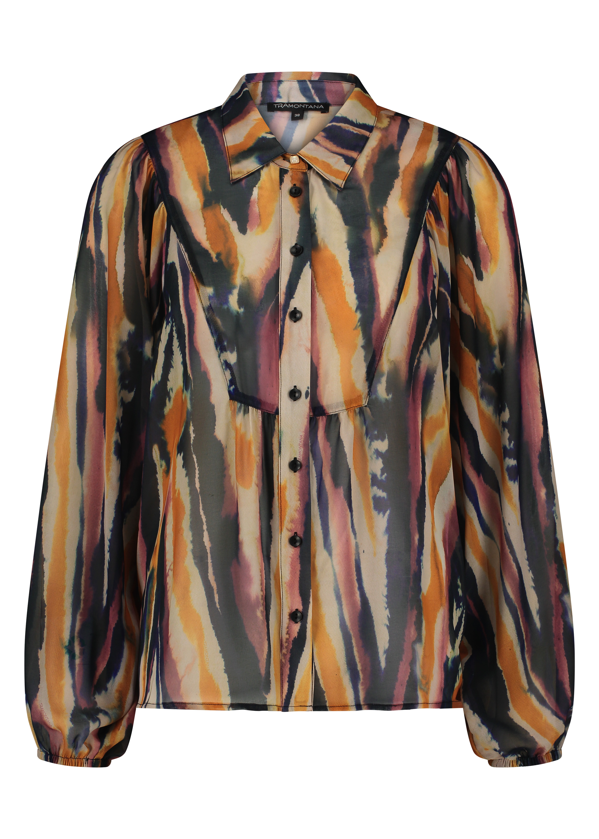 Blouse Watercolor Chevron
