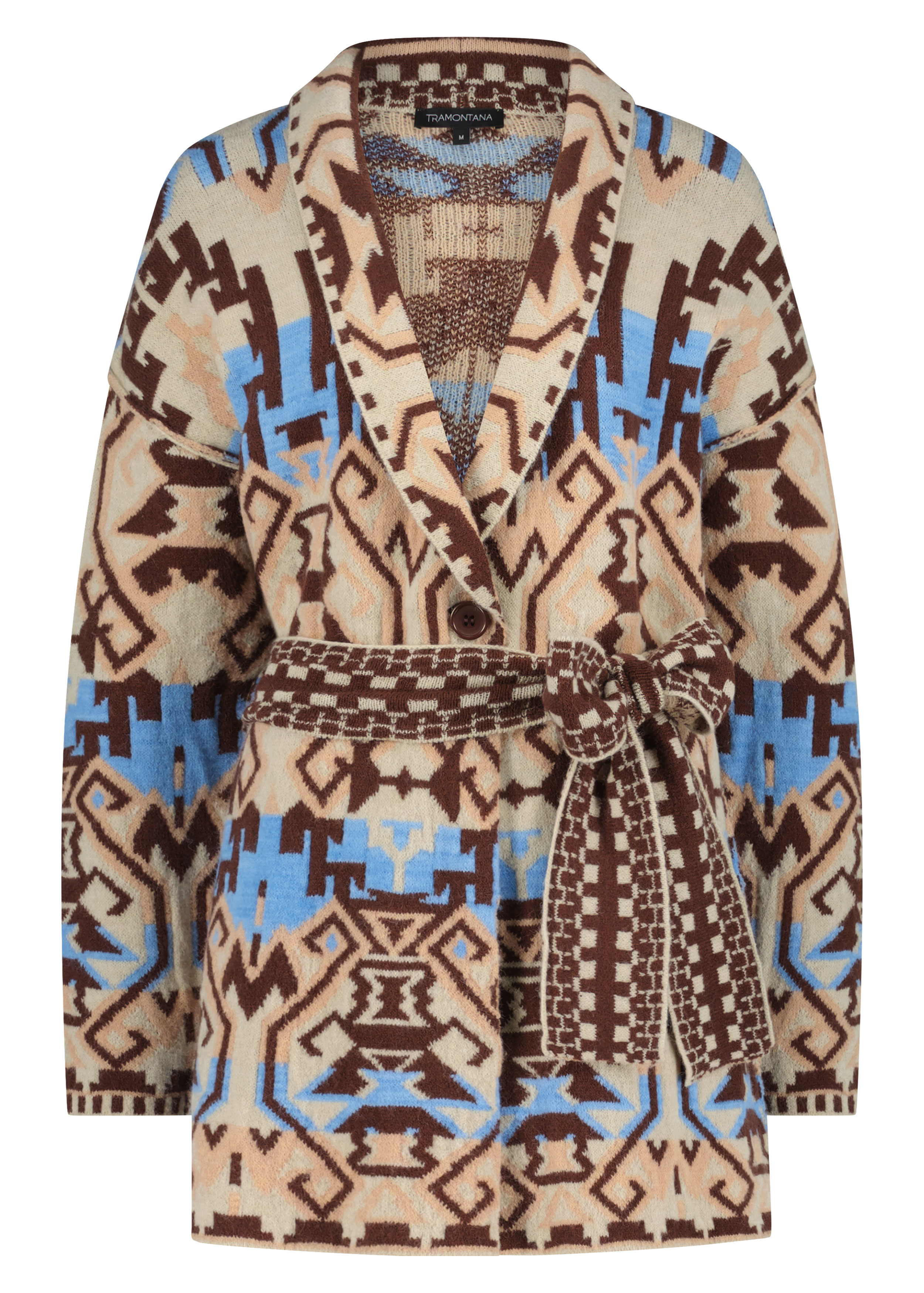 Cardigan Long Ikat Jacquard