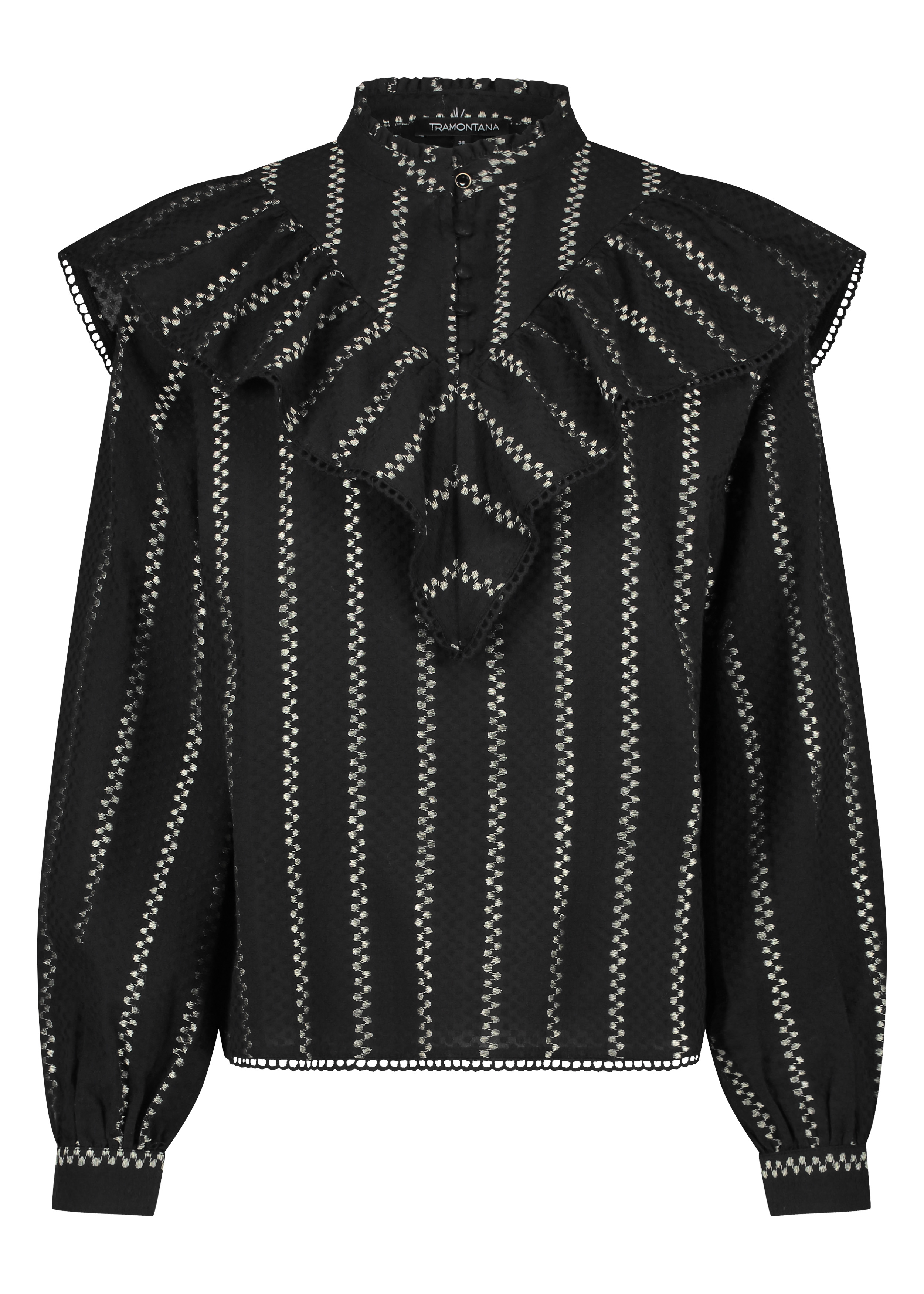 Blouse Dobby Ruffle