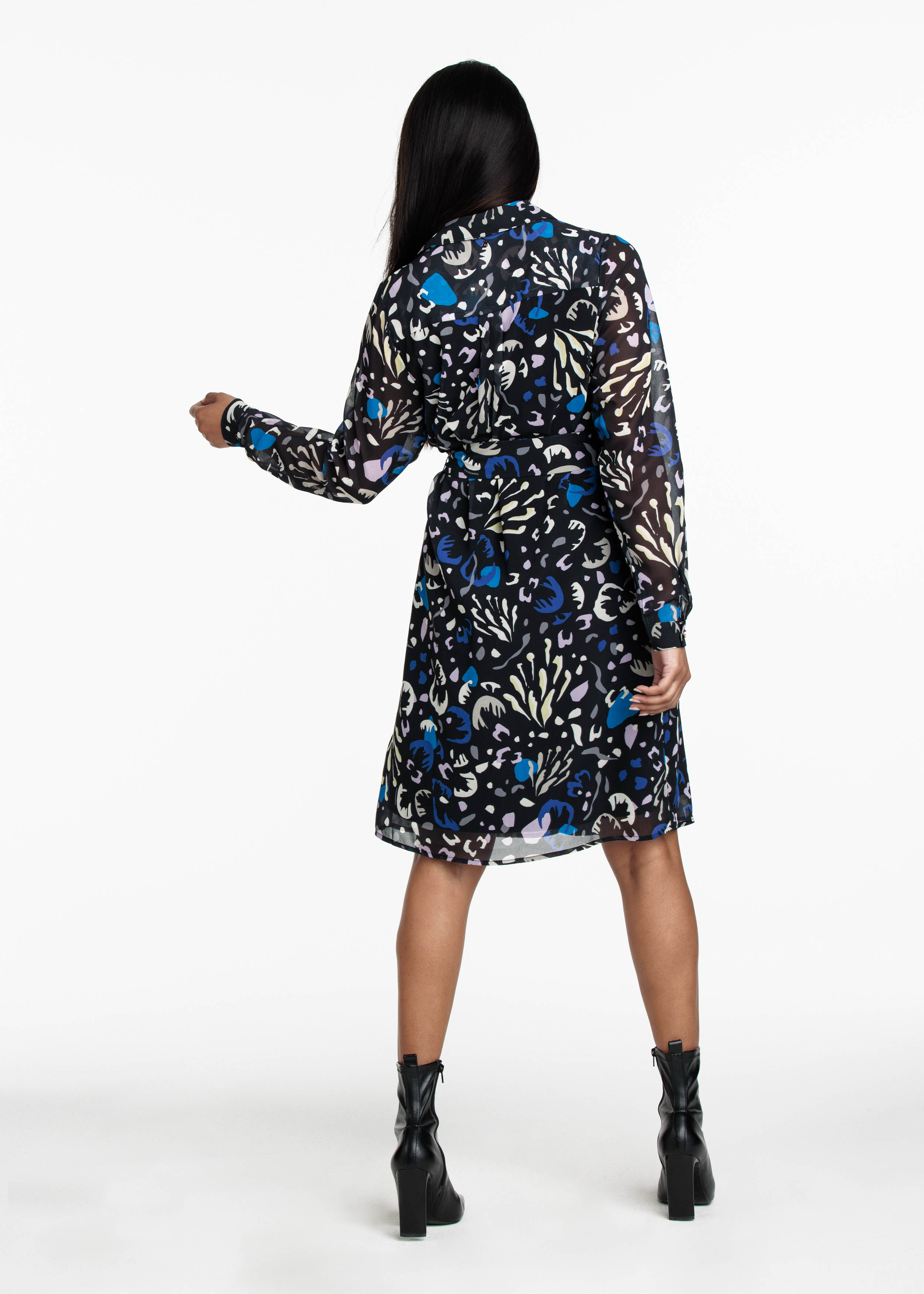 Dress Abstract Florals Print