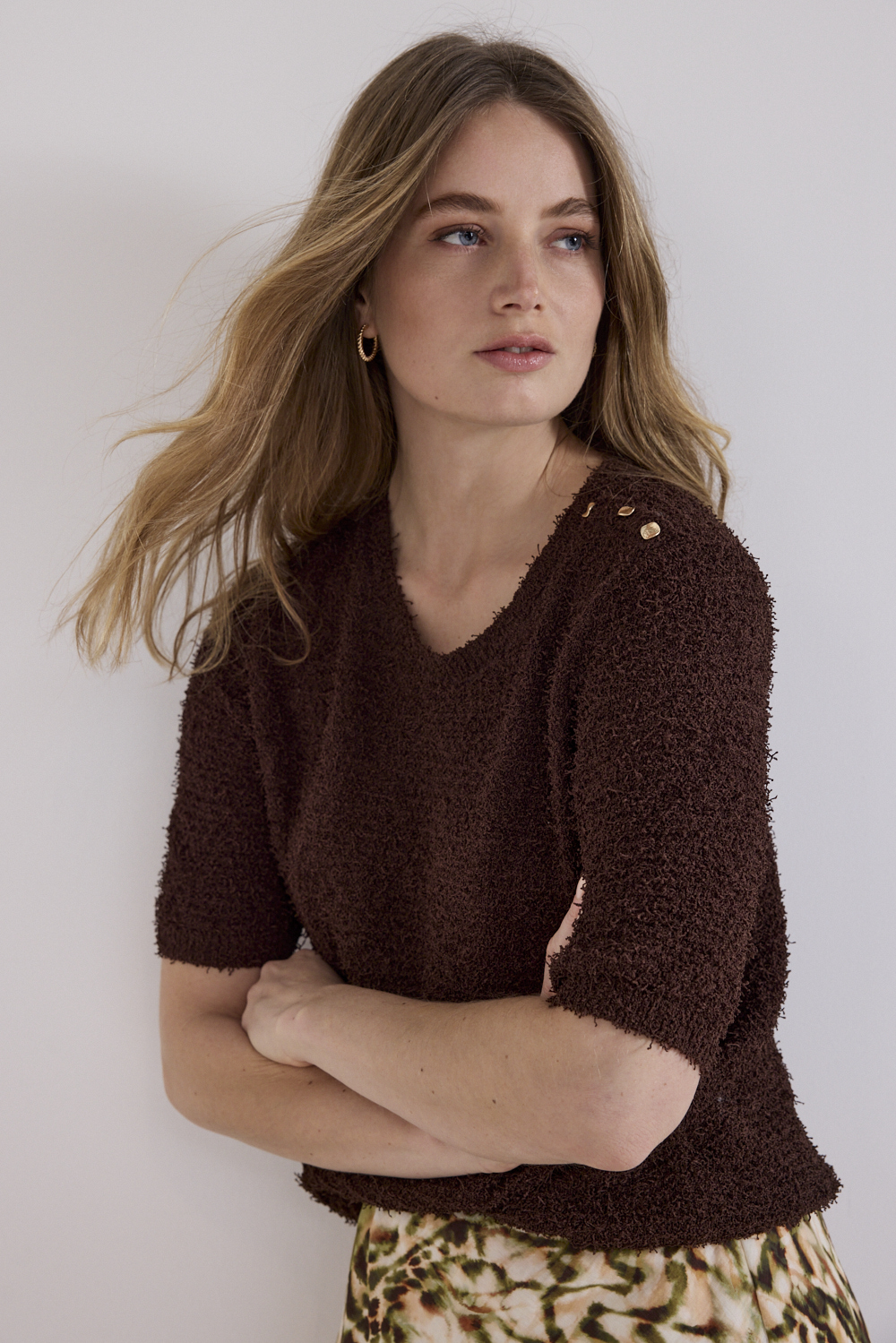 Short-Sleeve Jumper Buttons