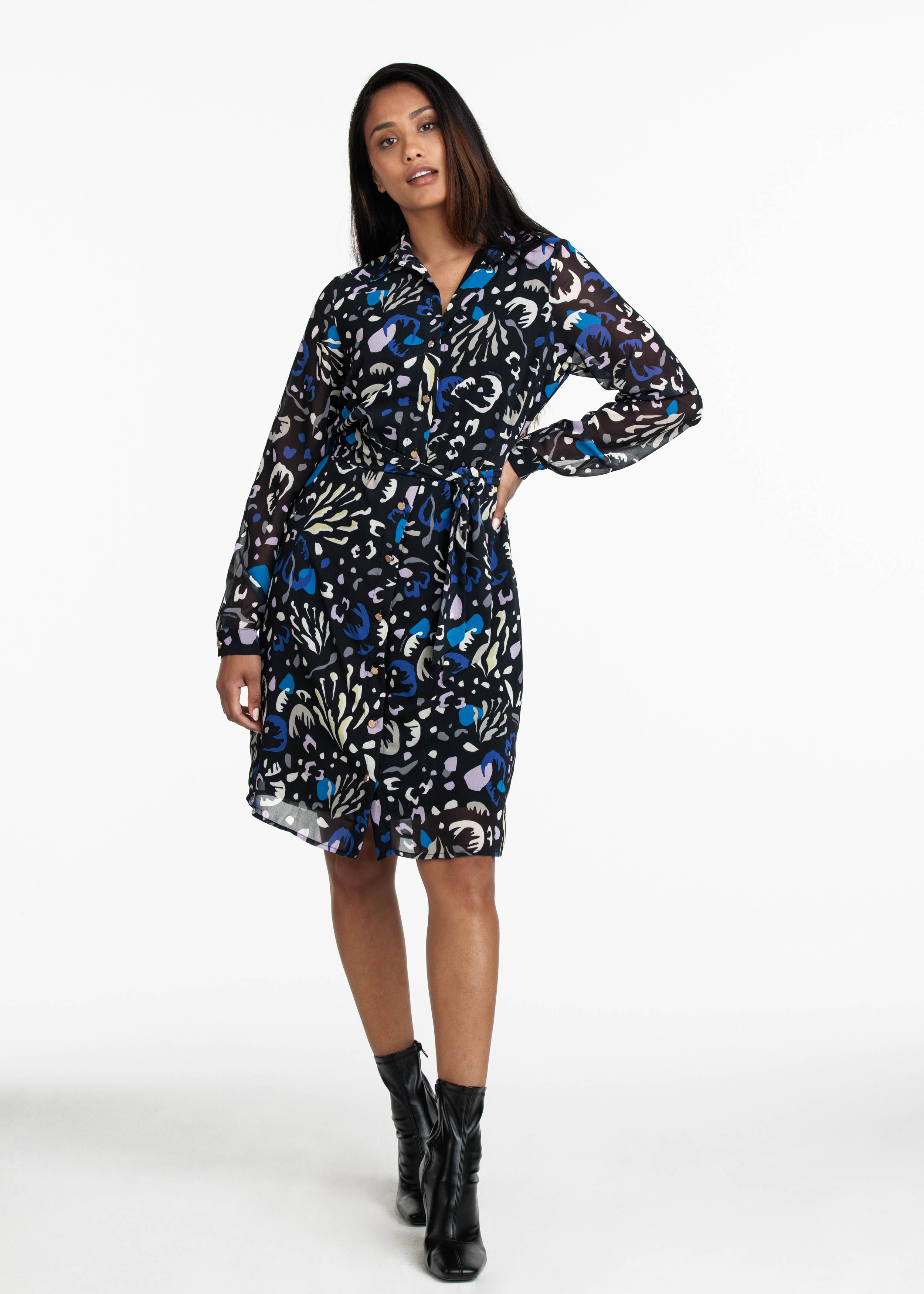 Dress Abstract Florals Print