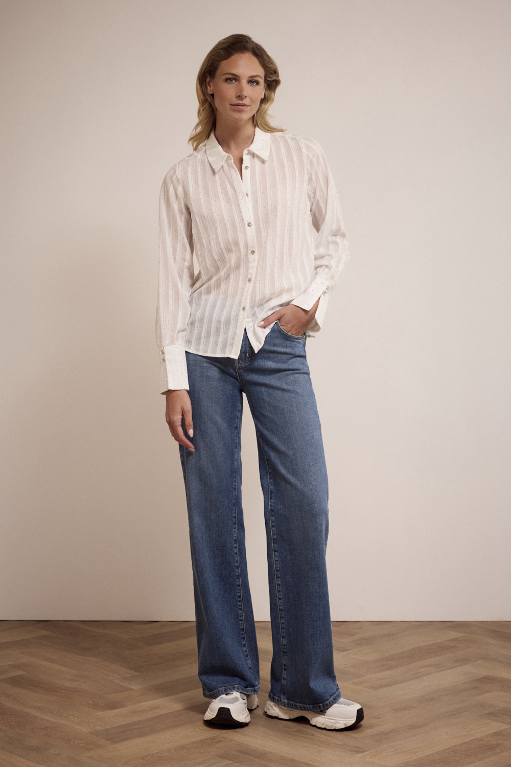 Wide-Leg Denim Trousers Wide-Leg Denim Trousers