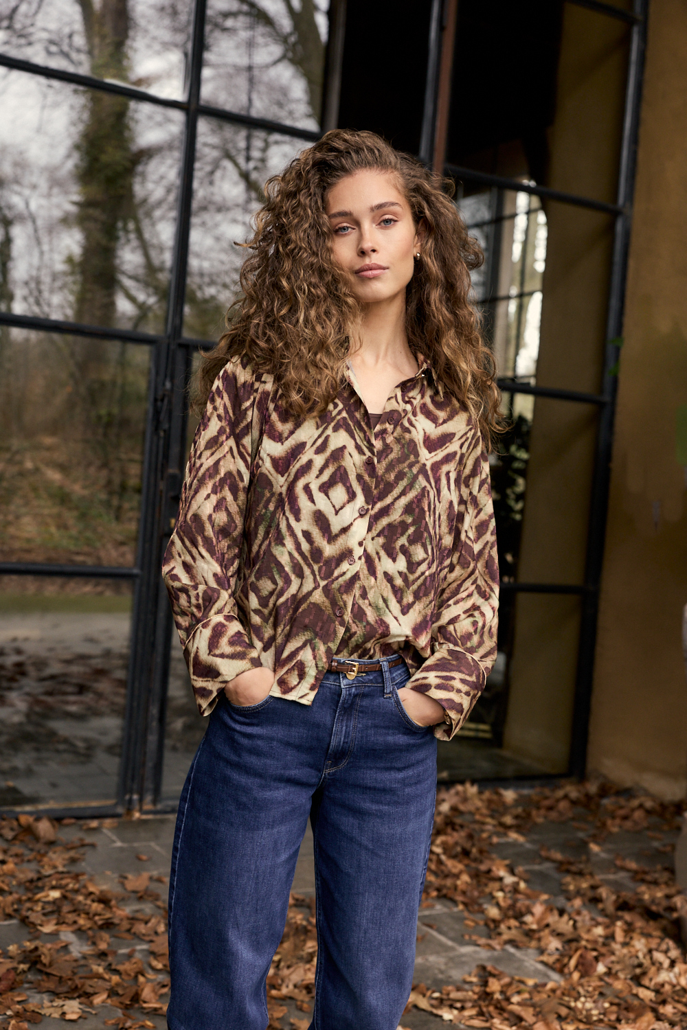 Blouse Fading Diamonds