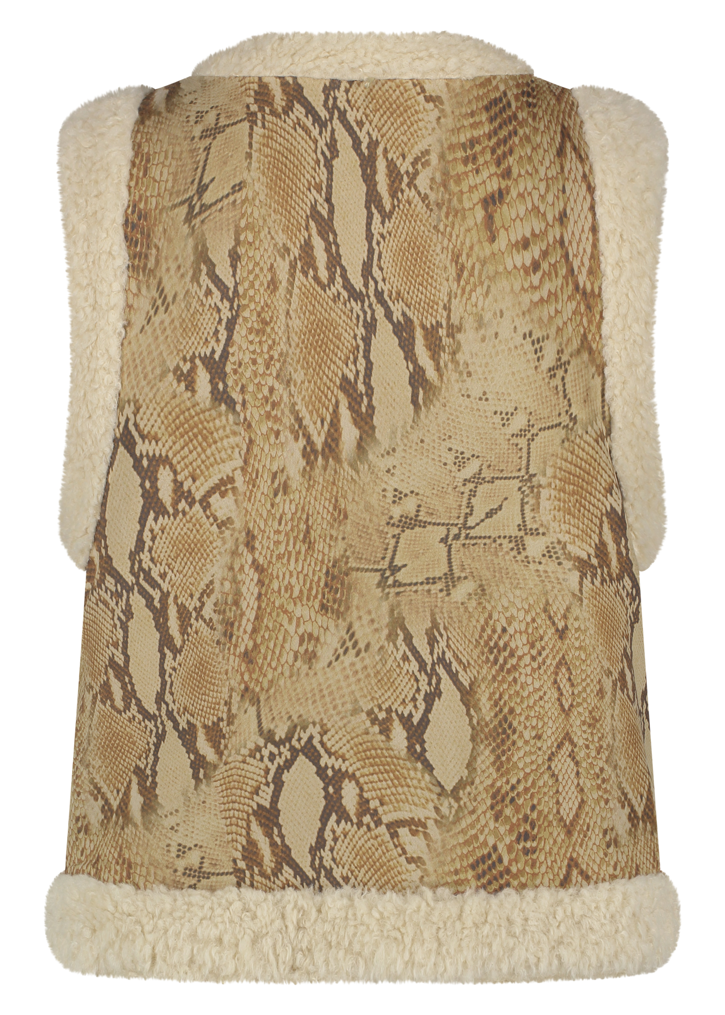 Gilet Snake Bonded Suedine