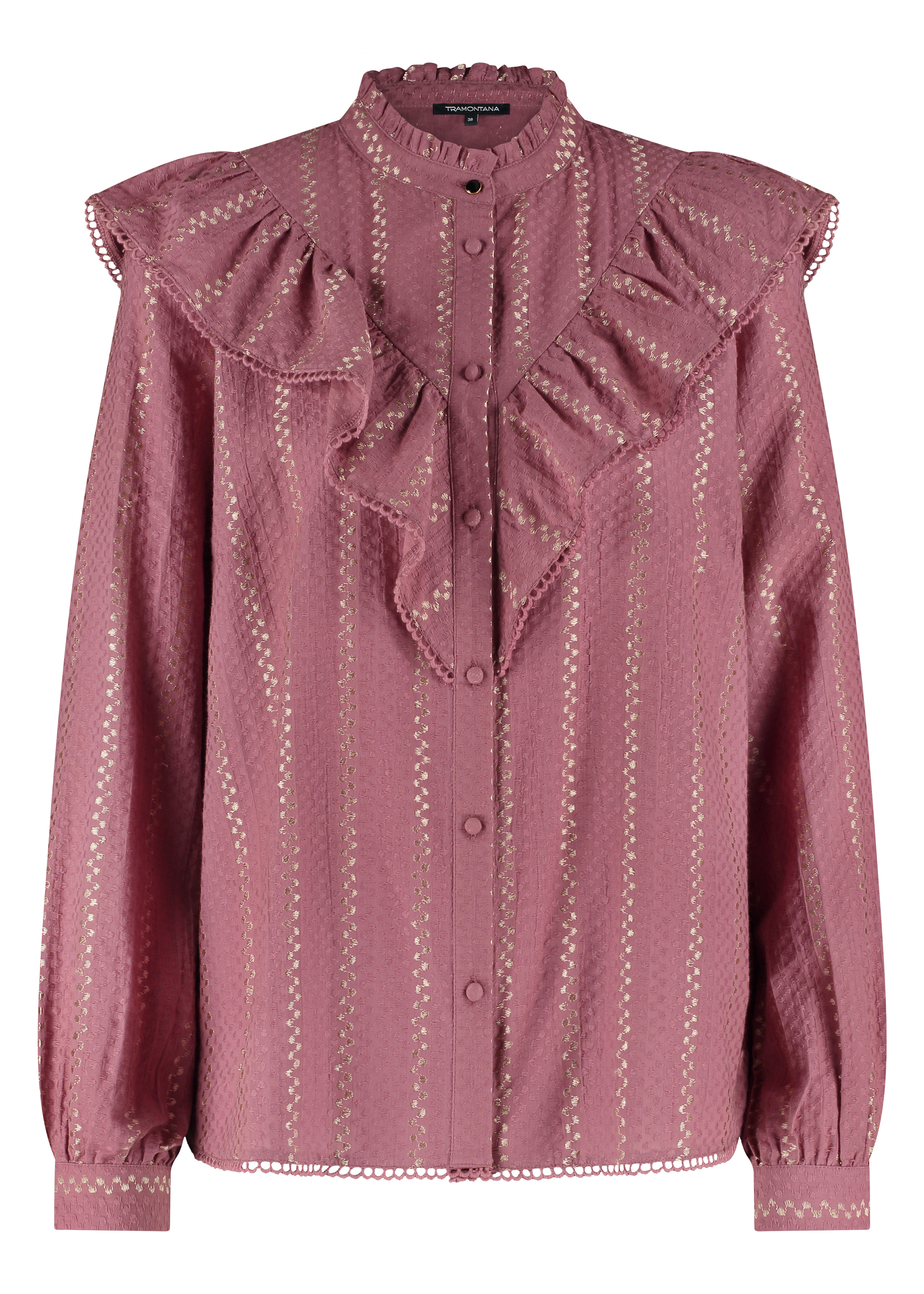 Blouse Dobby Ruffle
