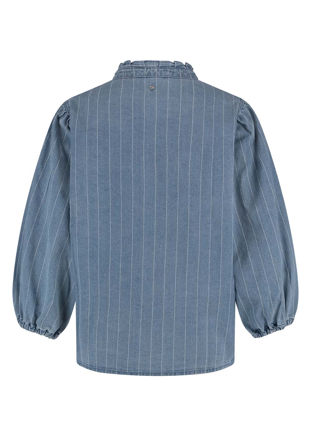 Pinstripe Denim Blouse Pinstripe Denim Blouse
