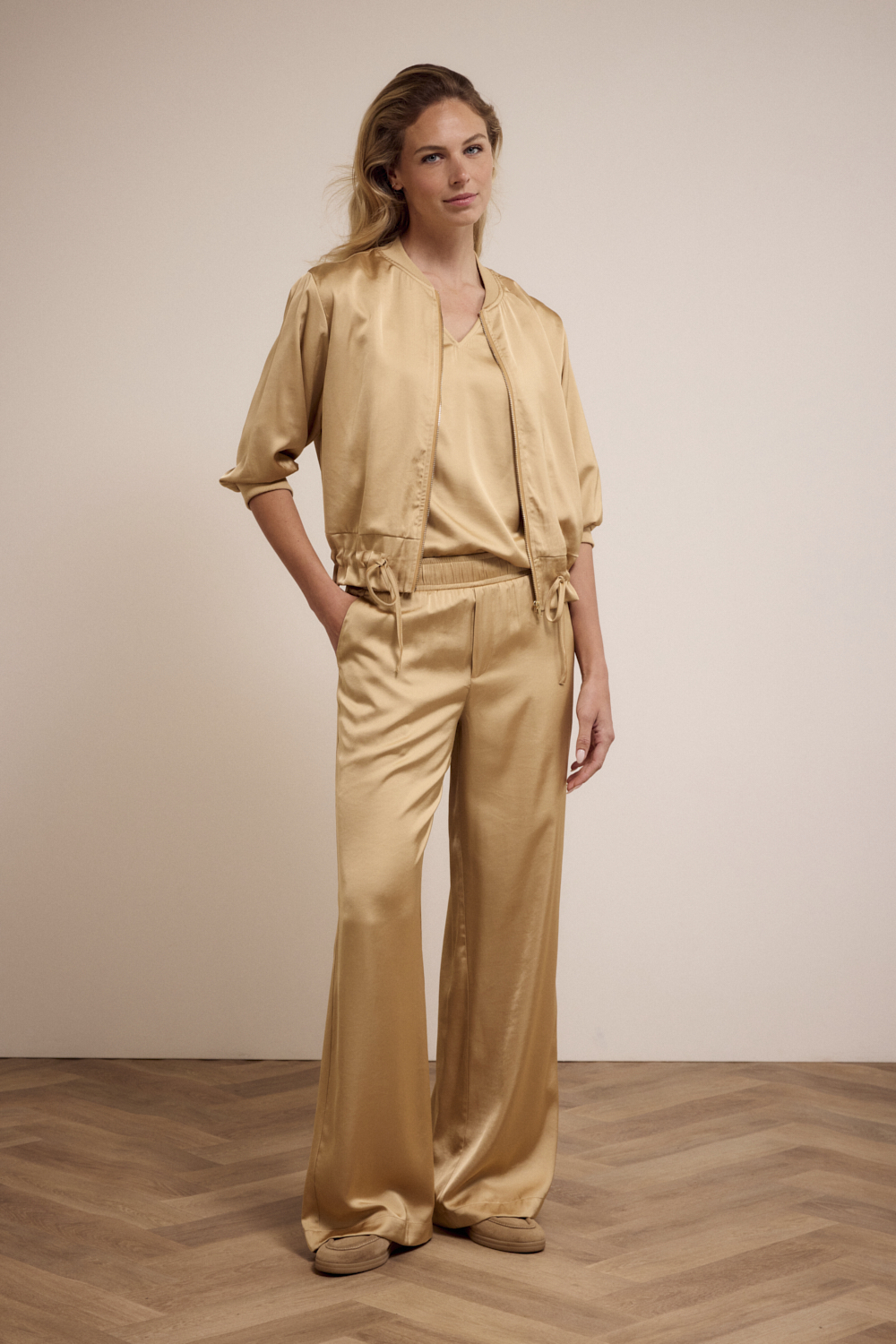 Hammered Satin Trousers