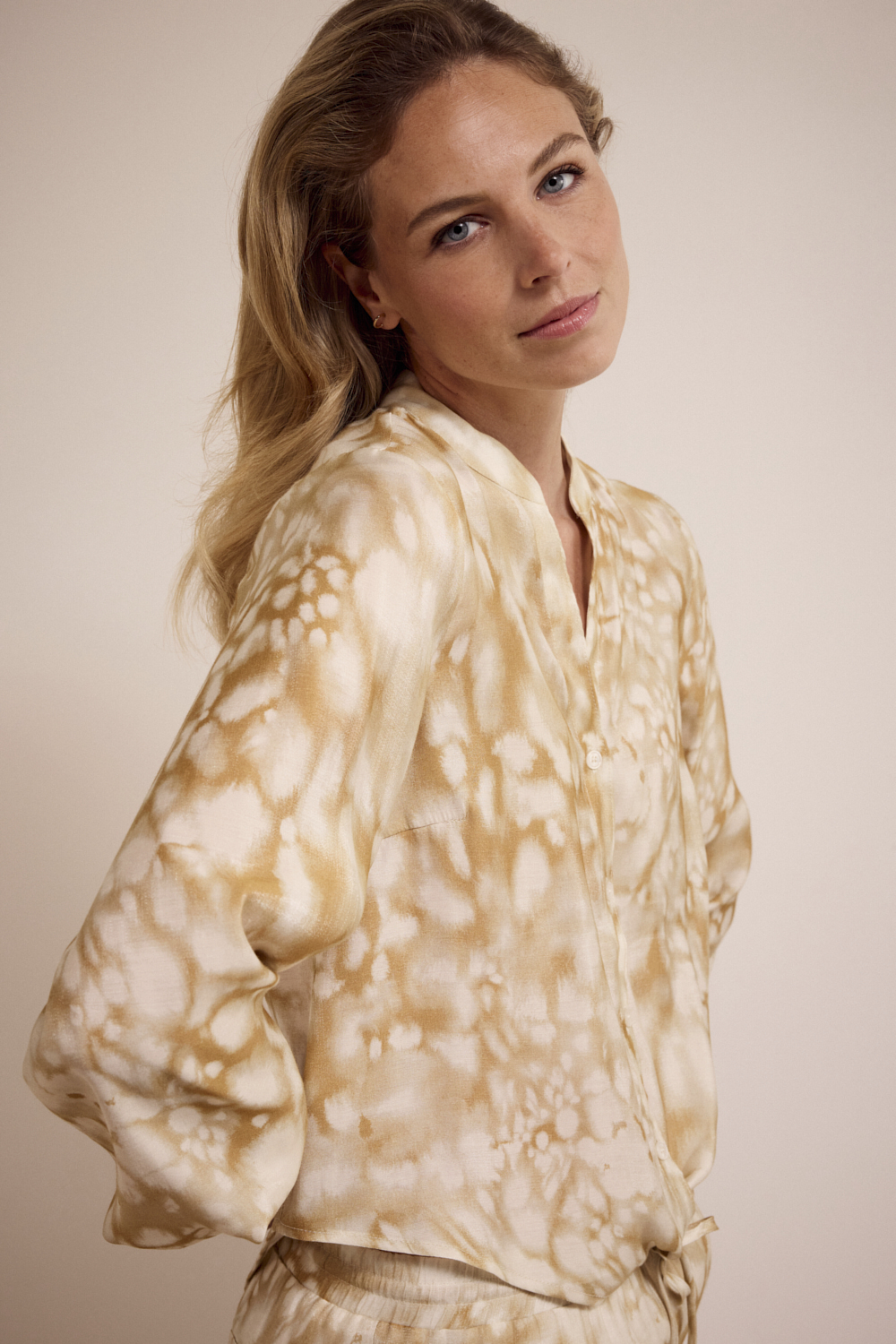 Wrap Blouse Moonshine Marble
