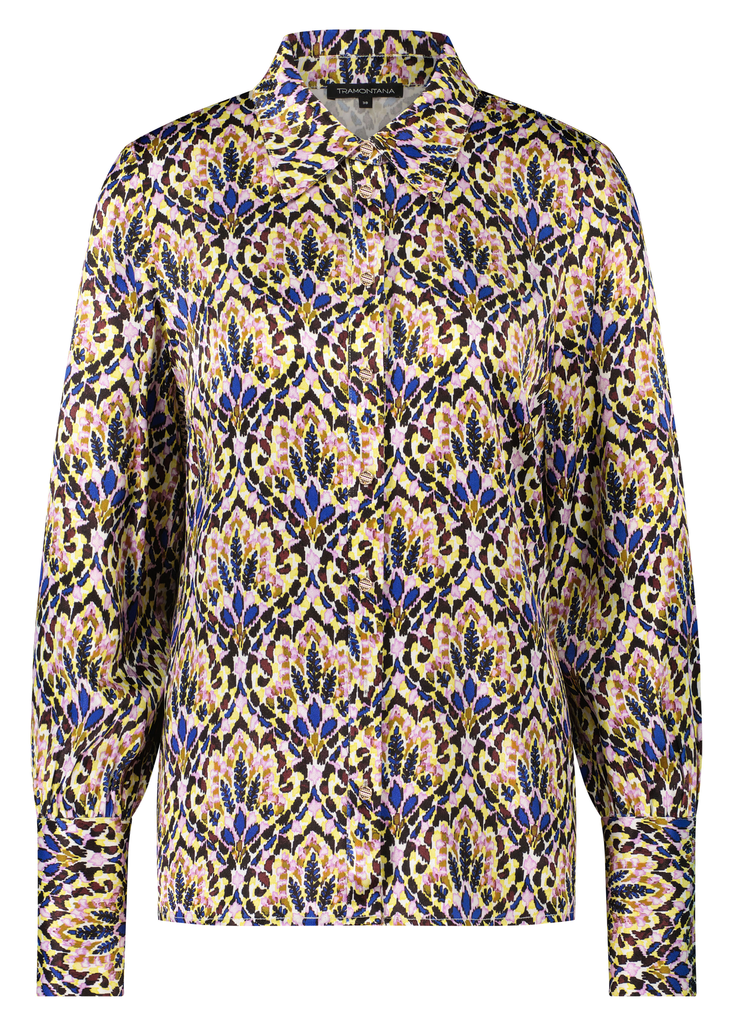 Blouse Satin Boho Rhythm Print