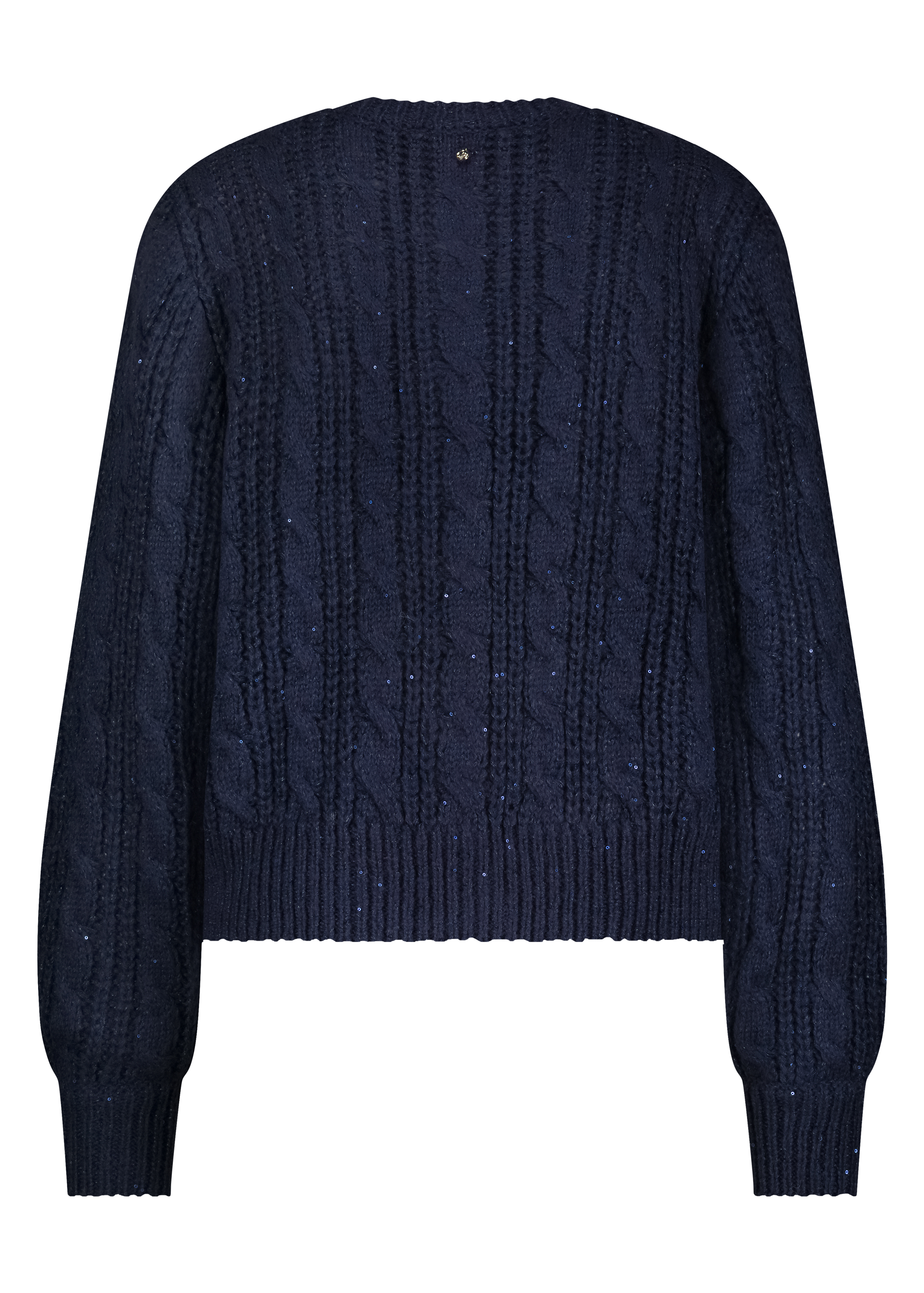 Cable Knit Lurex Cardigan