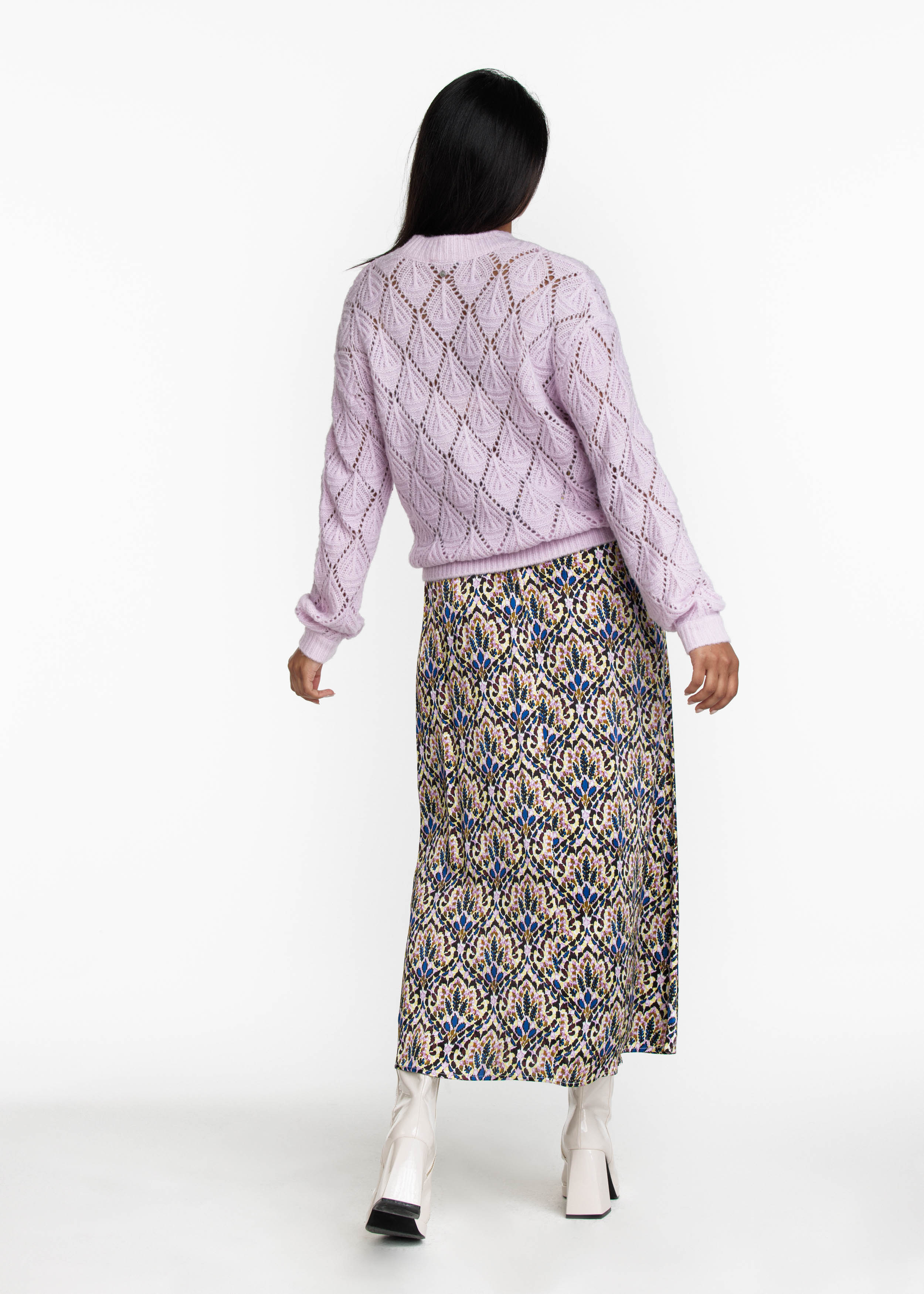 Skirt Satin Boho Rhythm Print