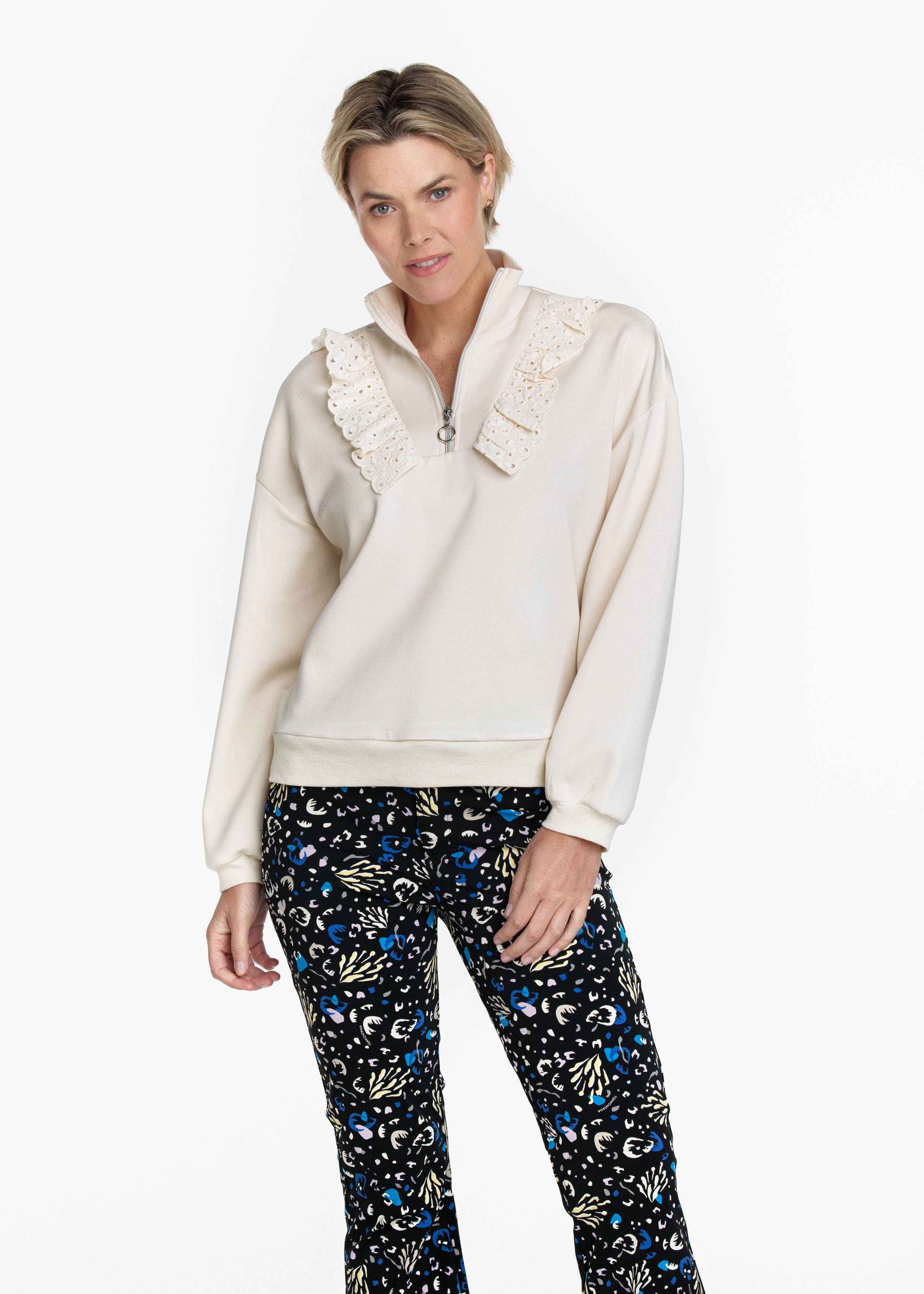 Sweater Zipper Embroidery