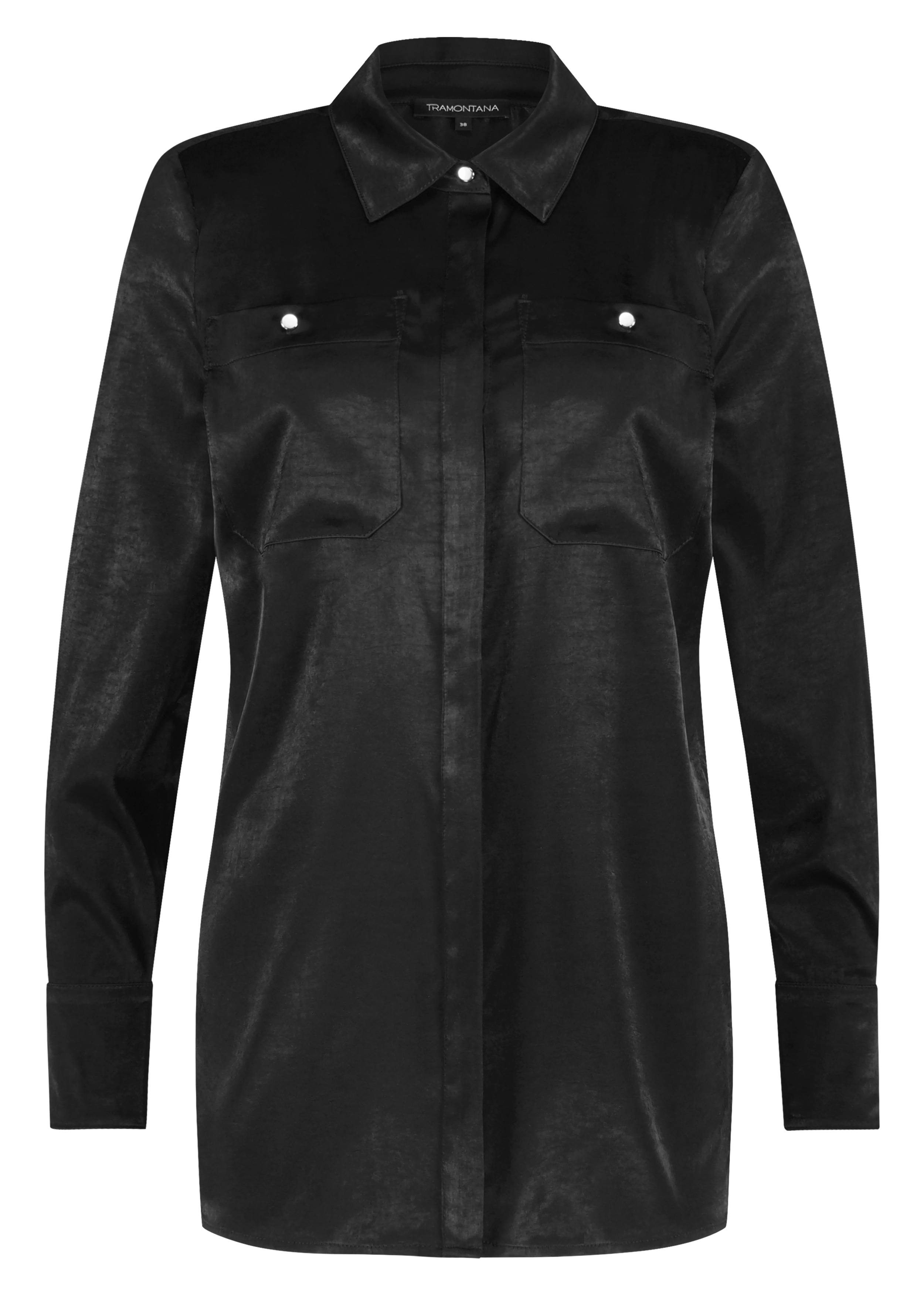 Blouse Satin Pockets