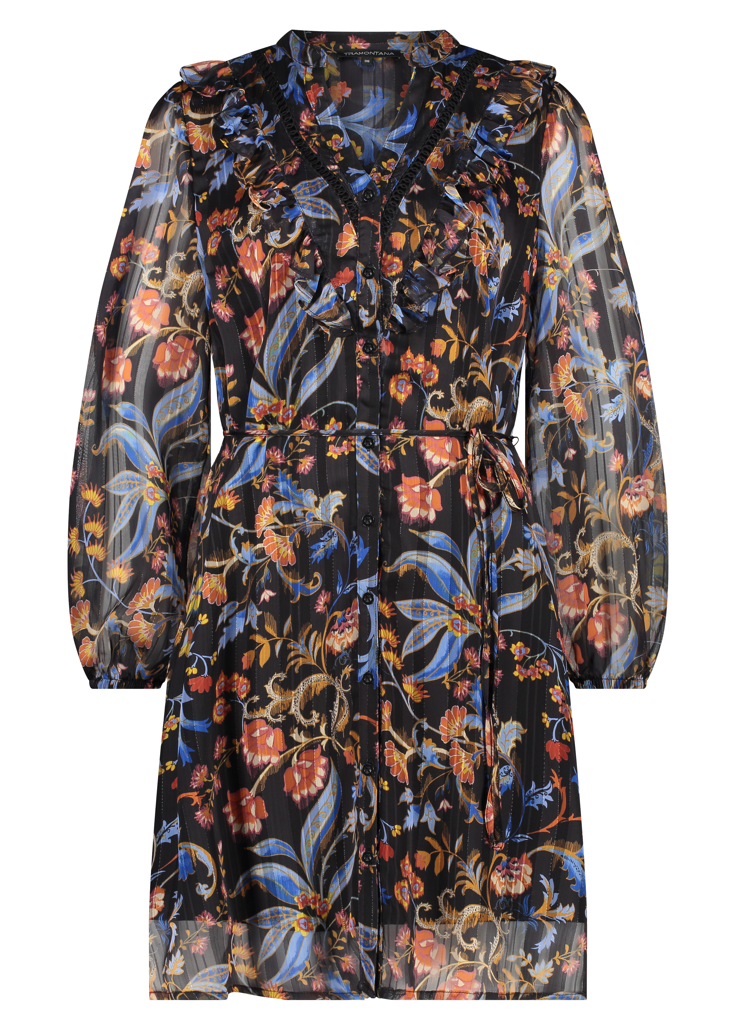 Dress Chiffon Autumn Florals