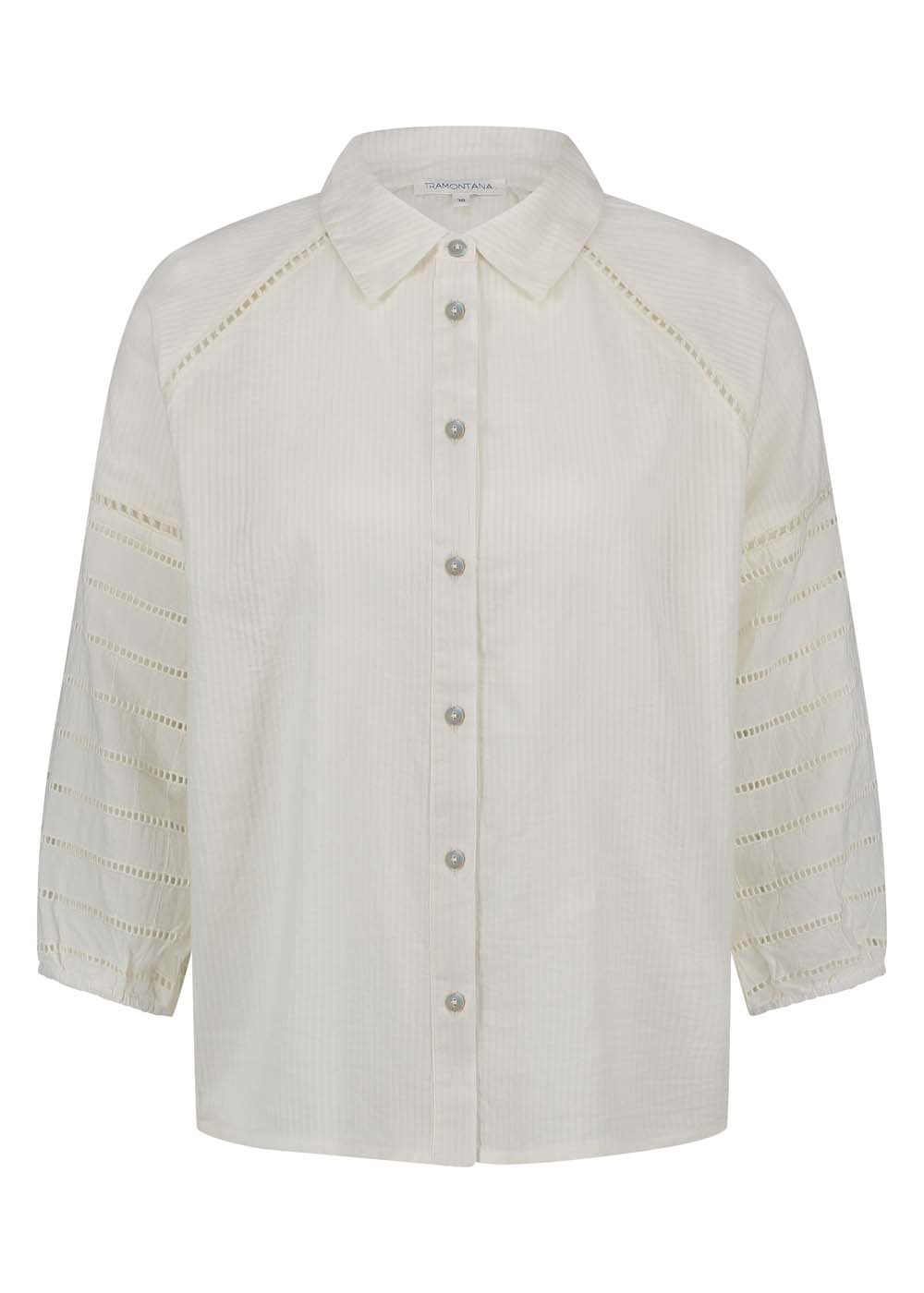 Brodery-Sleeved Blouse