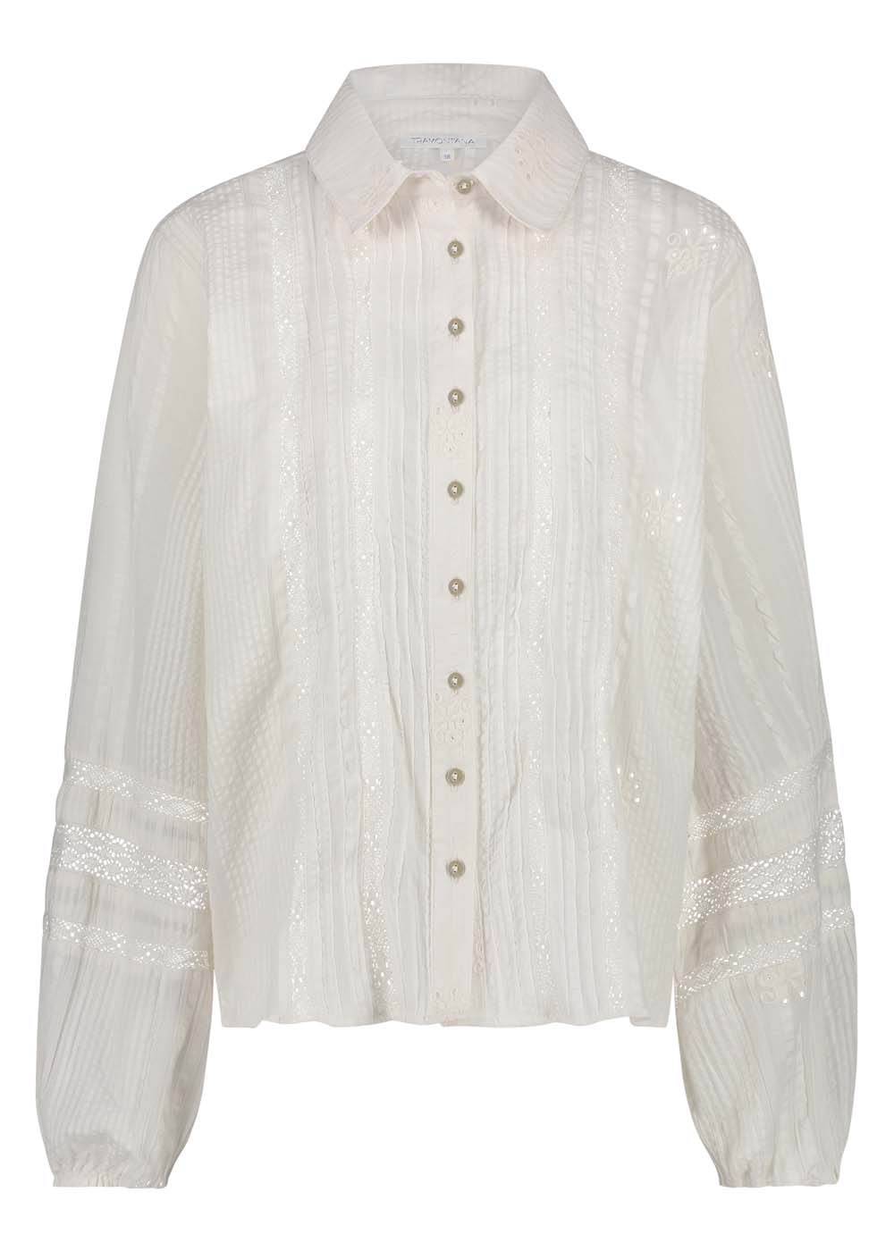 Embroidered Seersucker Blouse Embroidered Seersucker Blouse