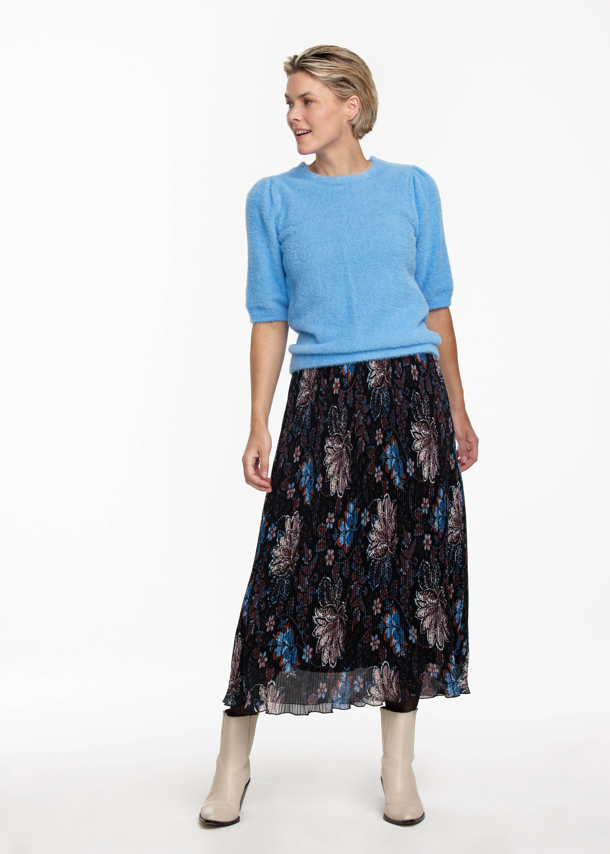 Jumper S/S Hairy Yarn