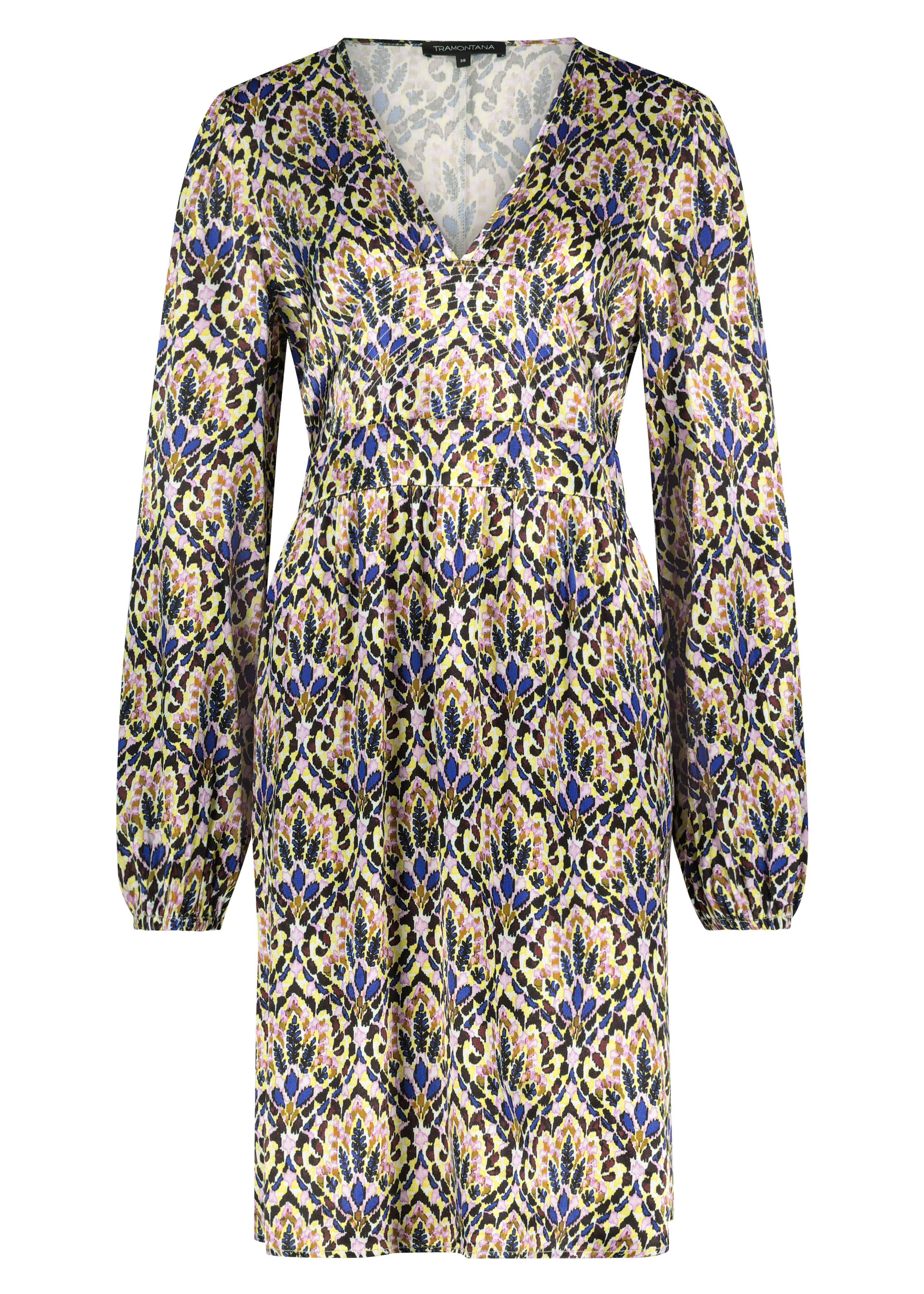 Dress Satin Boho Rhythm Print