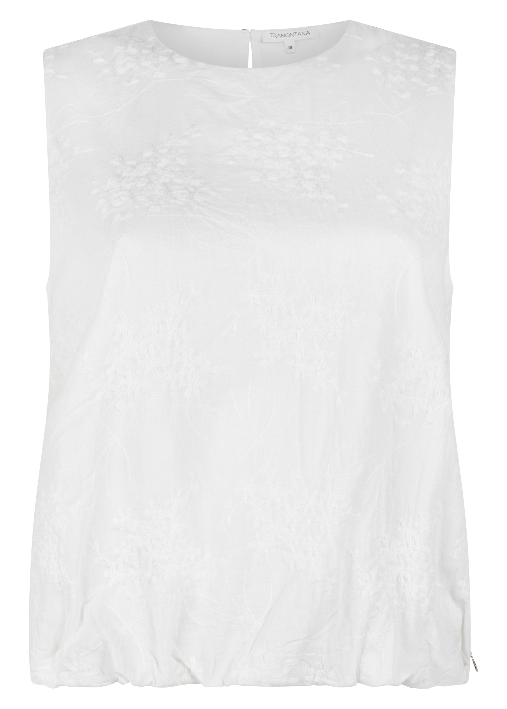 Embroidered Sleeveless Top